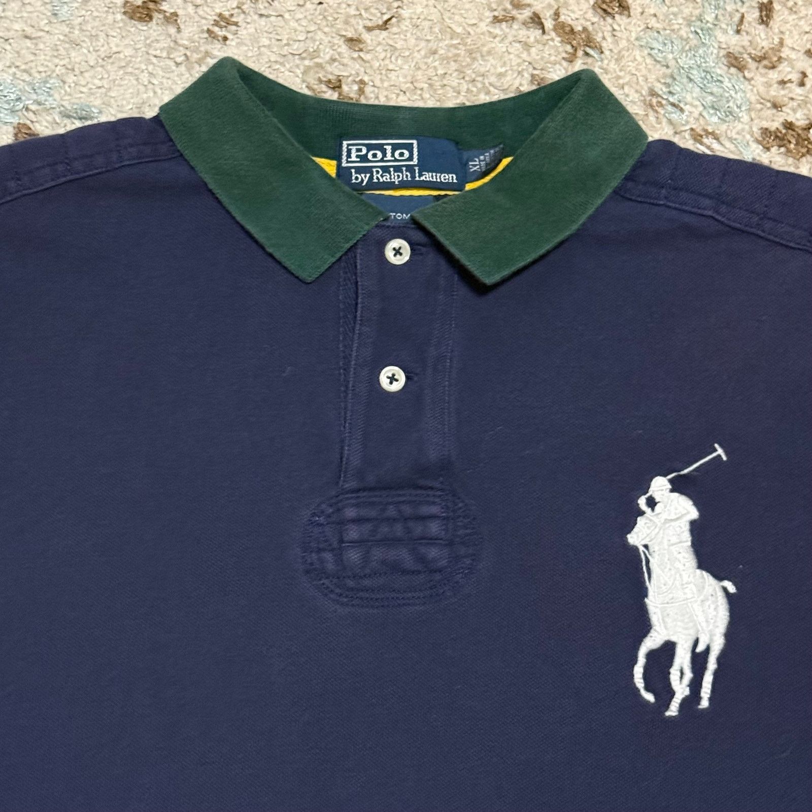 Polo Ralph Lauren Polo Ralph Lauren Big Pony Shirt XL Custom Fit Chief Keef Size US XL / EU 56 / 4 - 3 Thumbnail