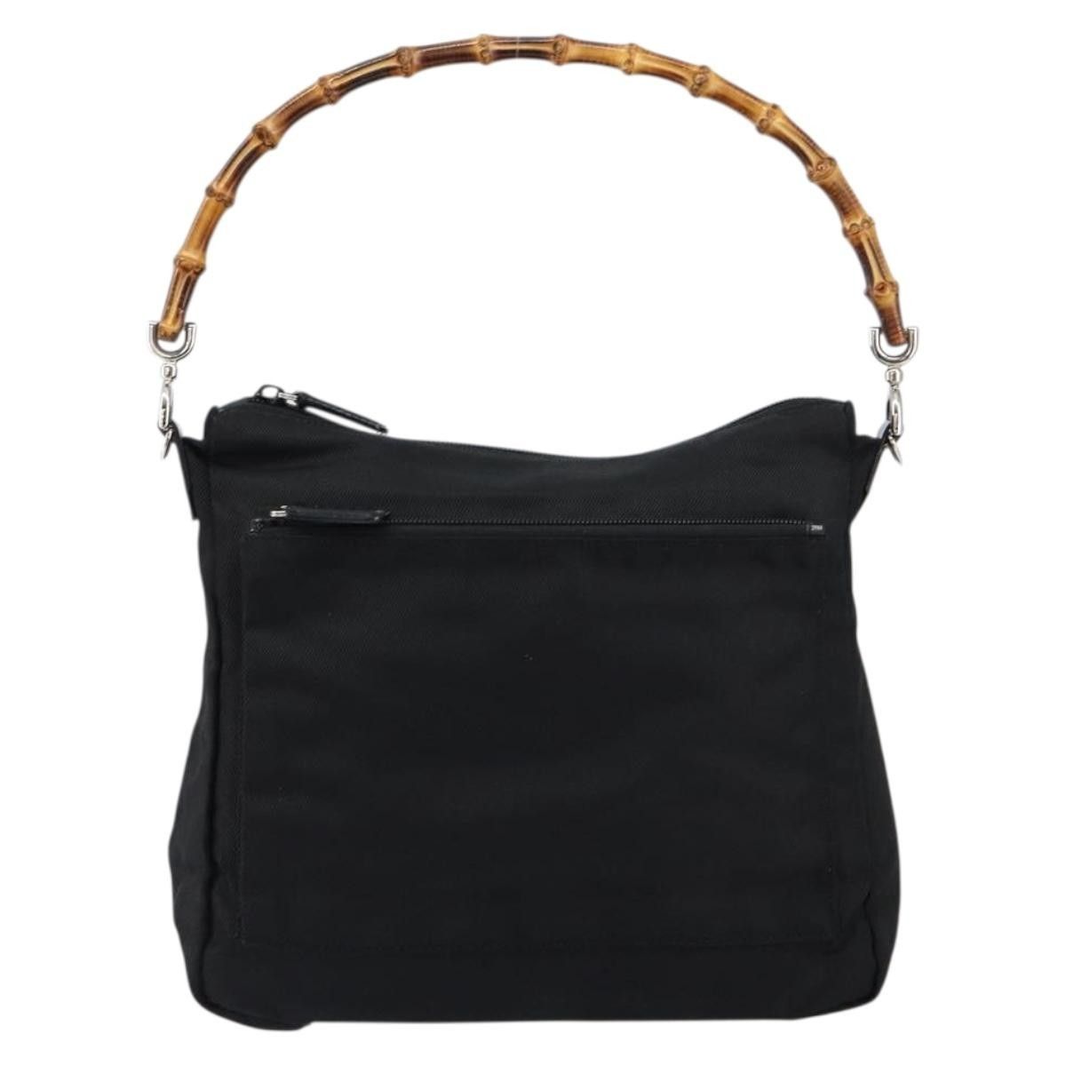 Gucci Gucci Vintage Bamboo Handle Nylon Size ONE SIZE - 1 Thumbnail
