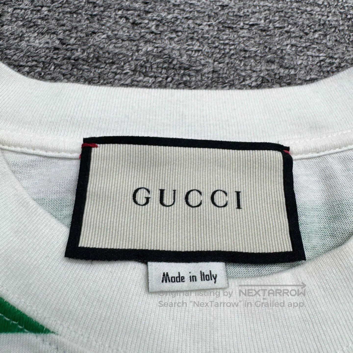 Gucci Guicci Short-sleeved shirt with embroidered letter pattern Size US S / EU 44-46 / 1 - 3 Thumbnail