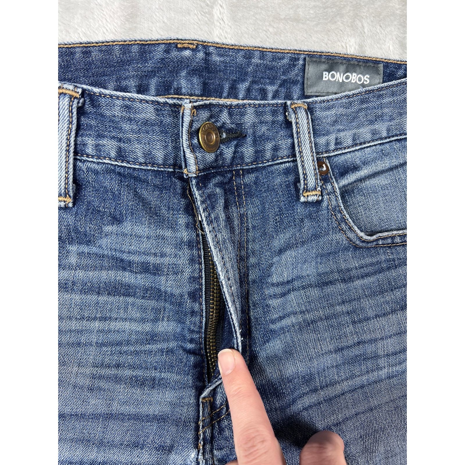 Bonobos Bonobos 31x30 Vintage Stretch Straight Leg Comfy Denim Jeans Size US 31 - 4 Thumbnail