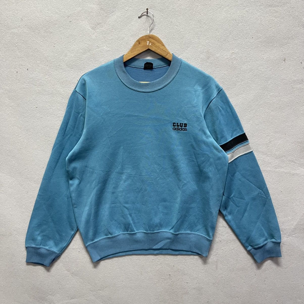 Adidas Vintage 1990s–2000s Adidas Club Sweatshirt (Made in Japan) Size US M / EU 48-50 / 2 - 1 Thumbnail