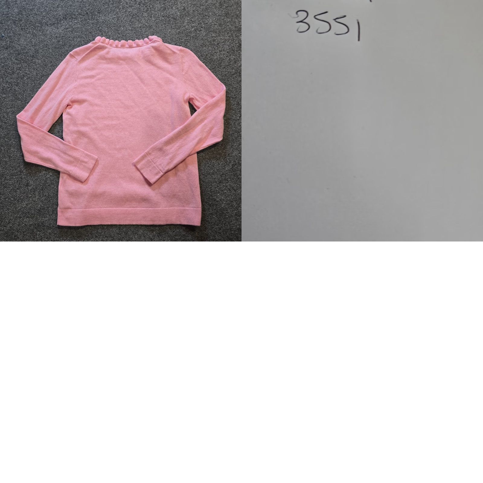 J.Crew J.CREW Sweater Womens XS Pink Ruffle Neckline Long Sleeve Casual Capsule Shirt Size XS / US 0-2 / IT 36-38 - 8 Thumbnail