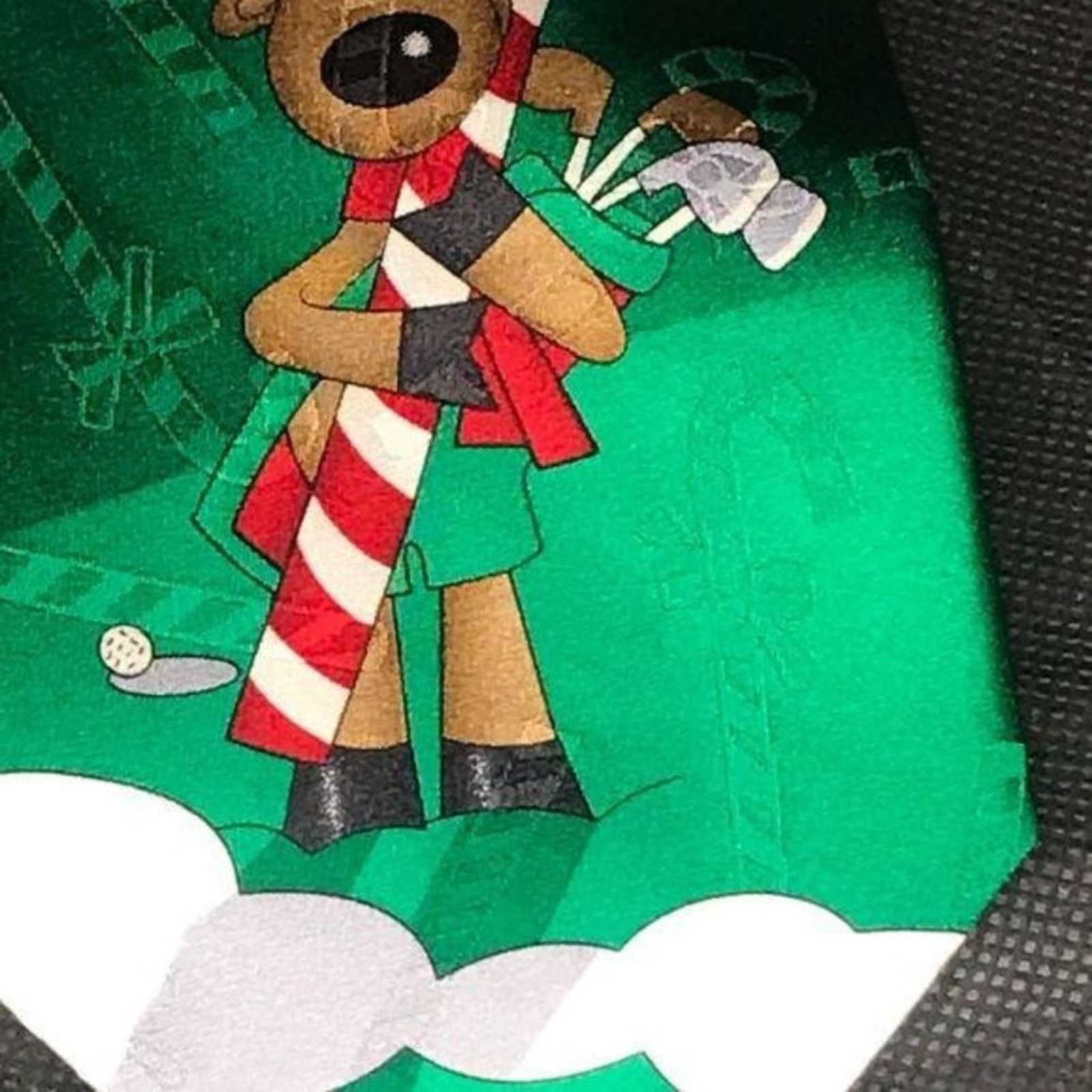 The Unbranded Brand Vintage Holiday Christmas Novelty Tie Silk Yule Tie Greeting Size ONE SIZE - 6 Thumbnail