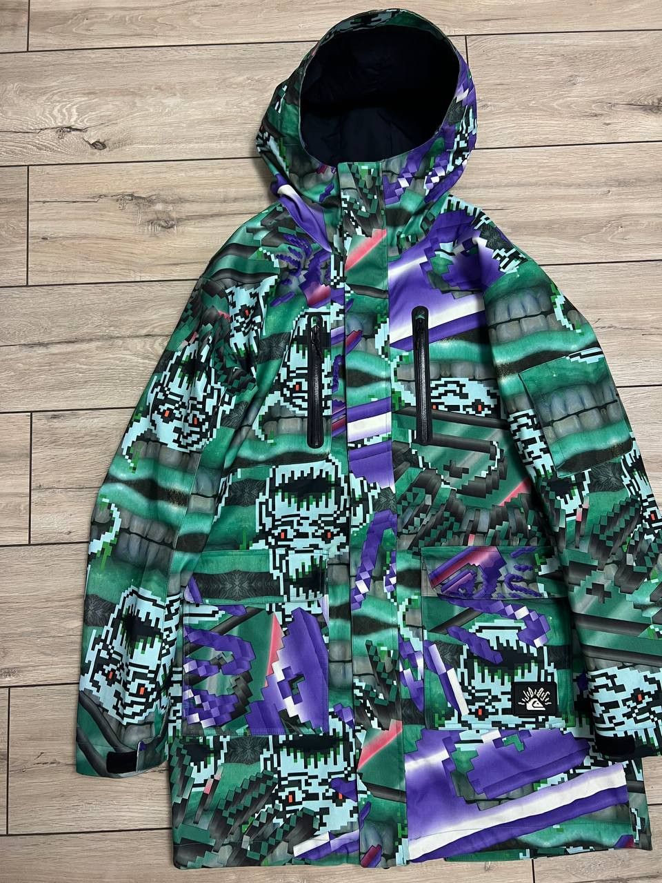 JULIEN DAVID × Quiksilver Julien David x Quiksilver Ski Pixel Multicoloured Jacket XL Size US XL / EU 56 / 4 - 6 Thumbnail