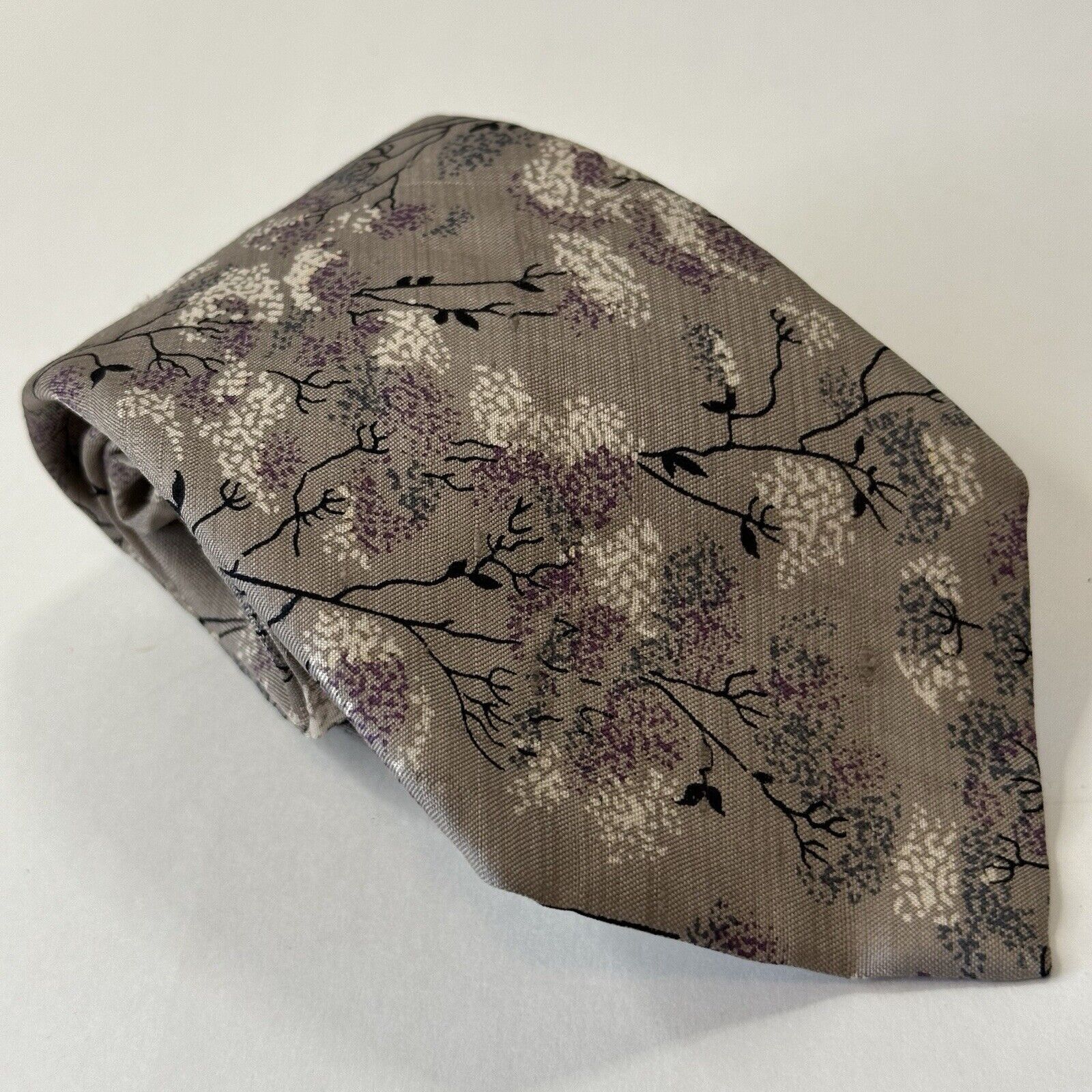 Other Central Dept Store Bankok Thailand Tie Thai Silk Purple Size ONE SIZE - 8 Thumbnail