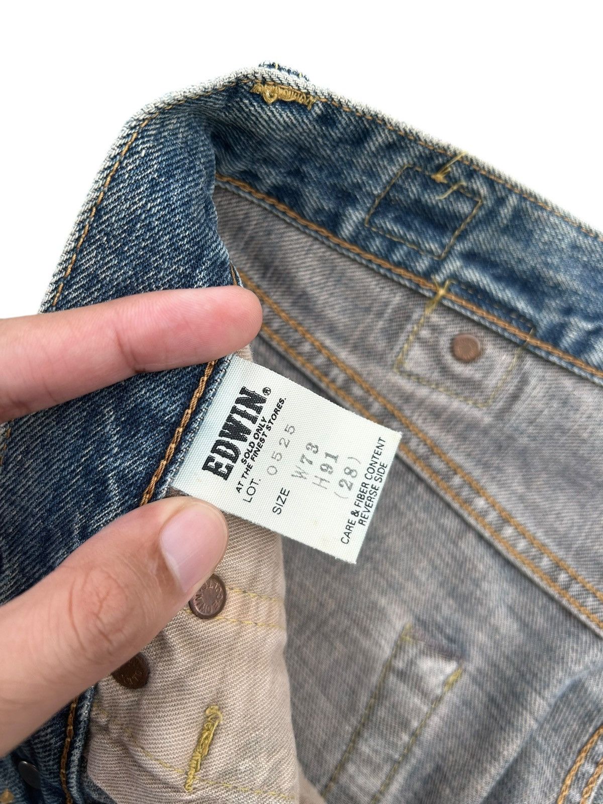 Kapital Vintage Edwin Selvedge Buckle Back Rusty Faded Denim Jeans Size US 28 / EU 44 - 6 Thumbnail