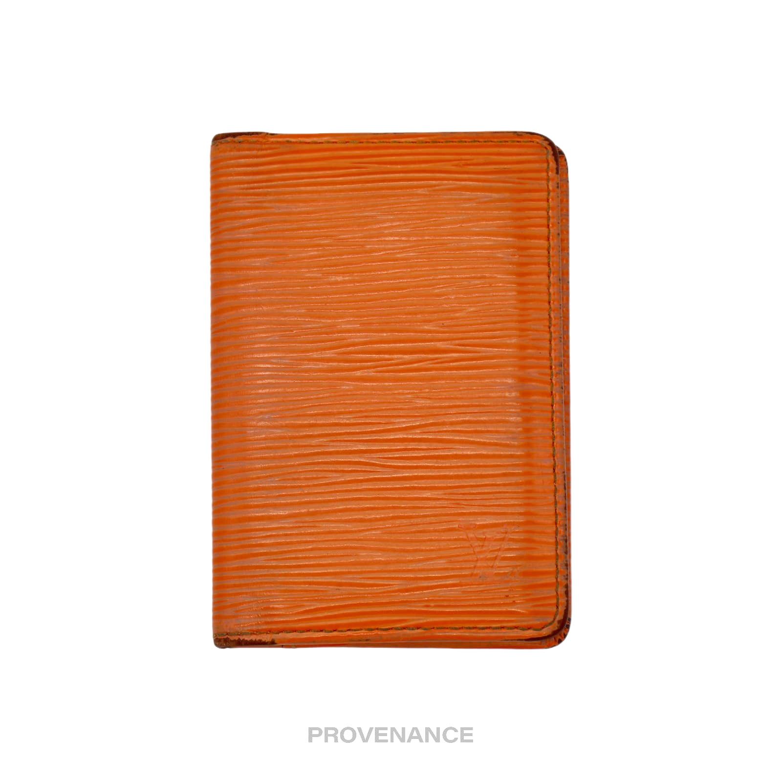 image of Louis Vuitton Pocket Organizer - Mandarin Epi Leather, Men's
