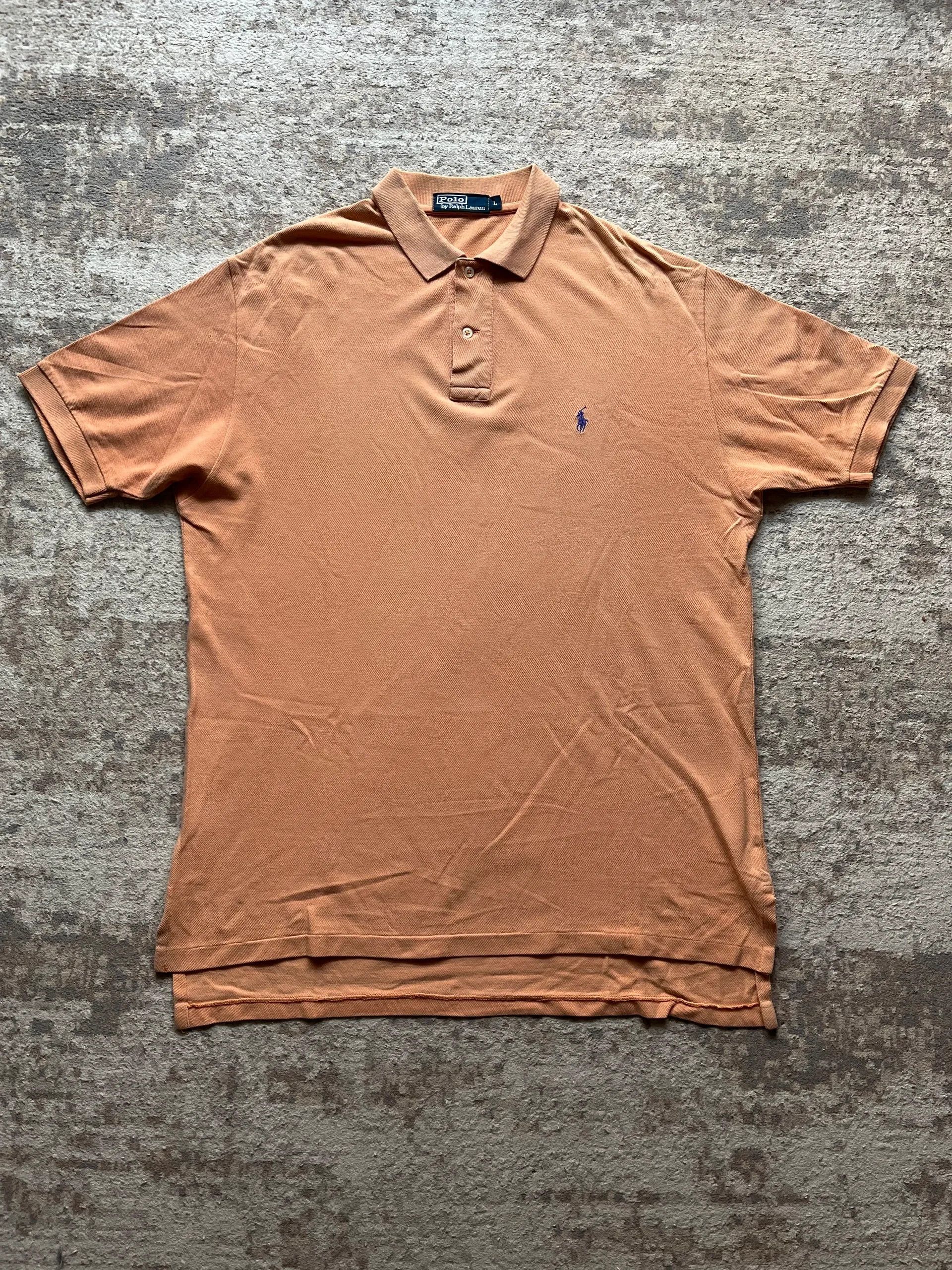 Polo Ralph Lauren Ralph Lauren Sz L Orange Polo Shirt Small Pony Size US XL / EU 56 / 4 - 1 Thumbnail