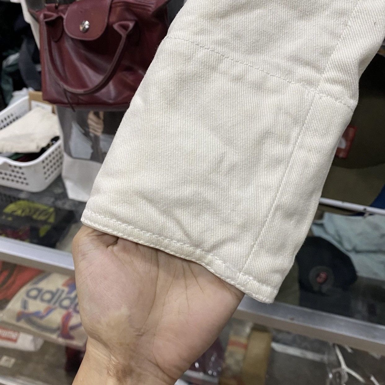Gucci Archival Gucci White Cotton Denim Cropped Jacket IT 42 (M) Size M / US 6-8 / IT 42-44 - 6 Thumbnail