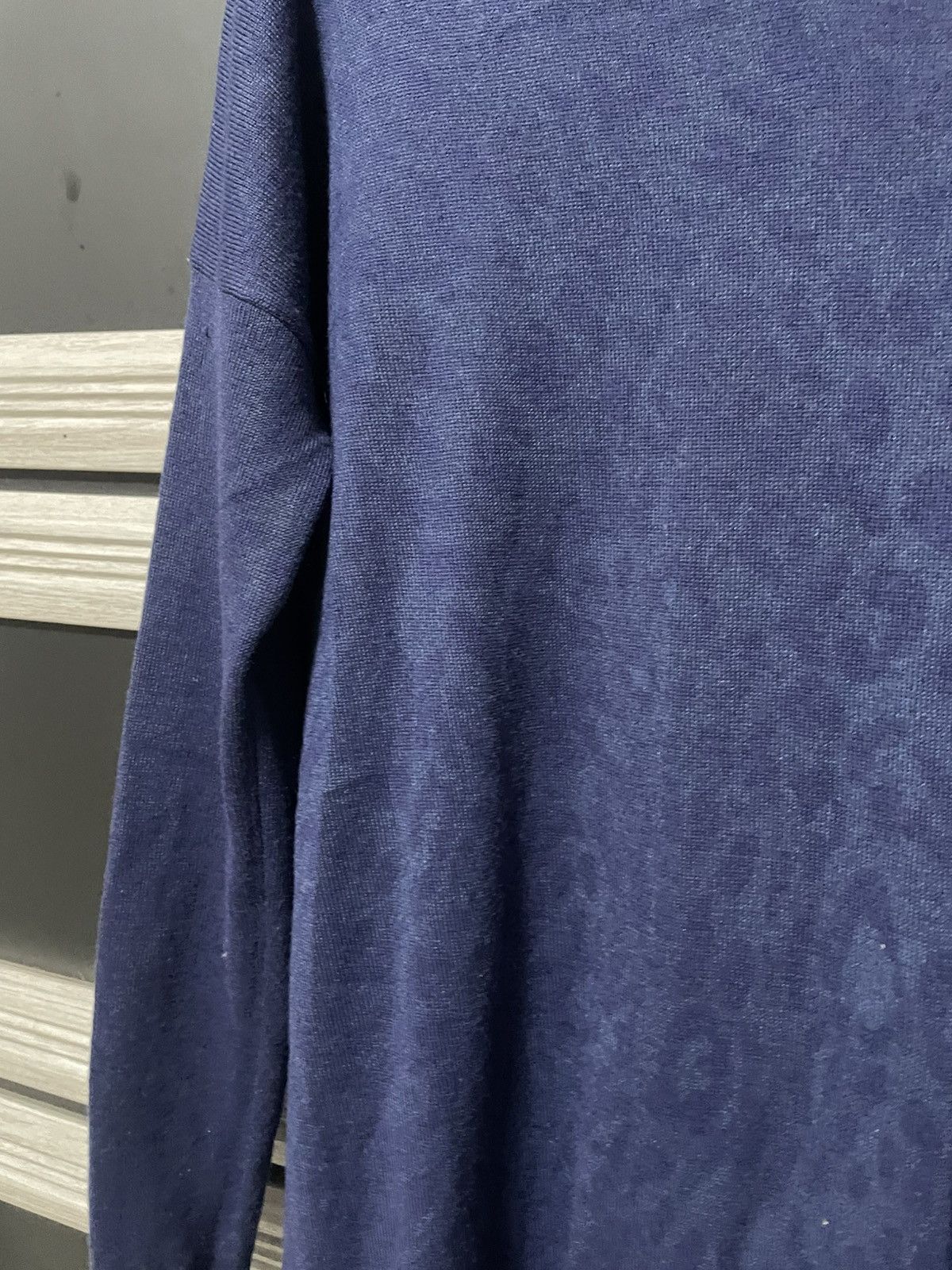 Versace × Versace Jeans Couture Versace Jeans Leopard Jacquard Longline Sweater Blue Tunic Size S / US 4 / IT 40 - 5 Thumbnail
