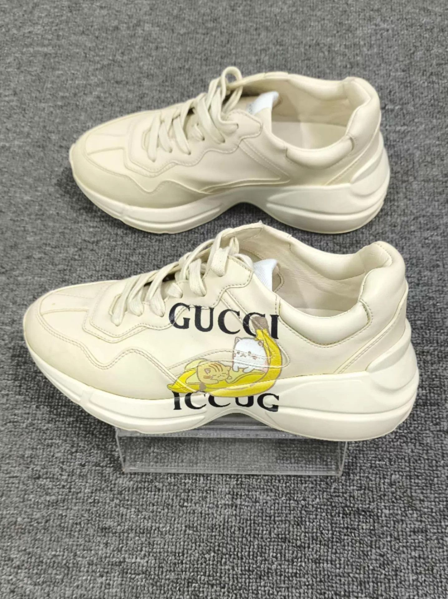Gucci GUCCI Banana Cat Logo Dad Sneaker 98 New 37W Size US 6.5 / IT 36.5 - 4 Thumbnail