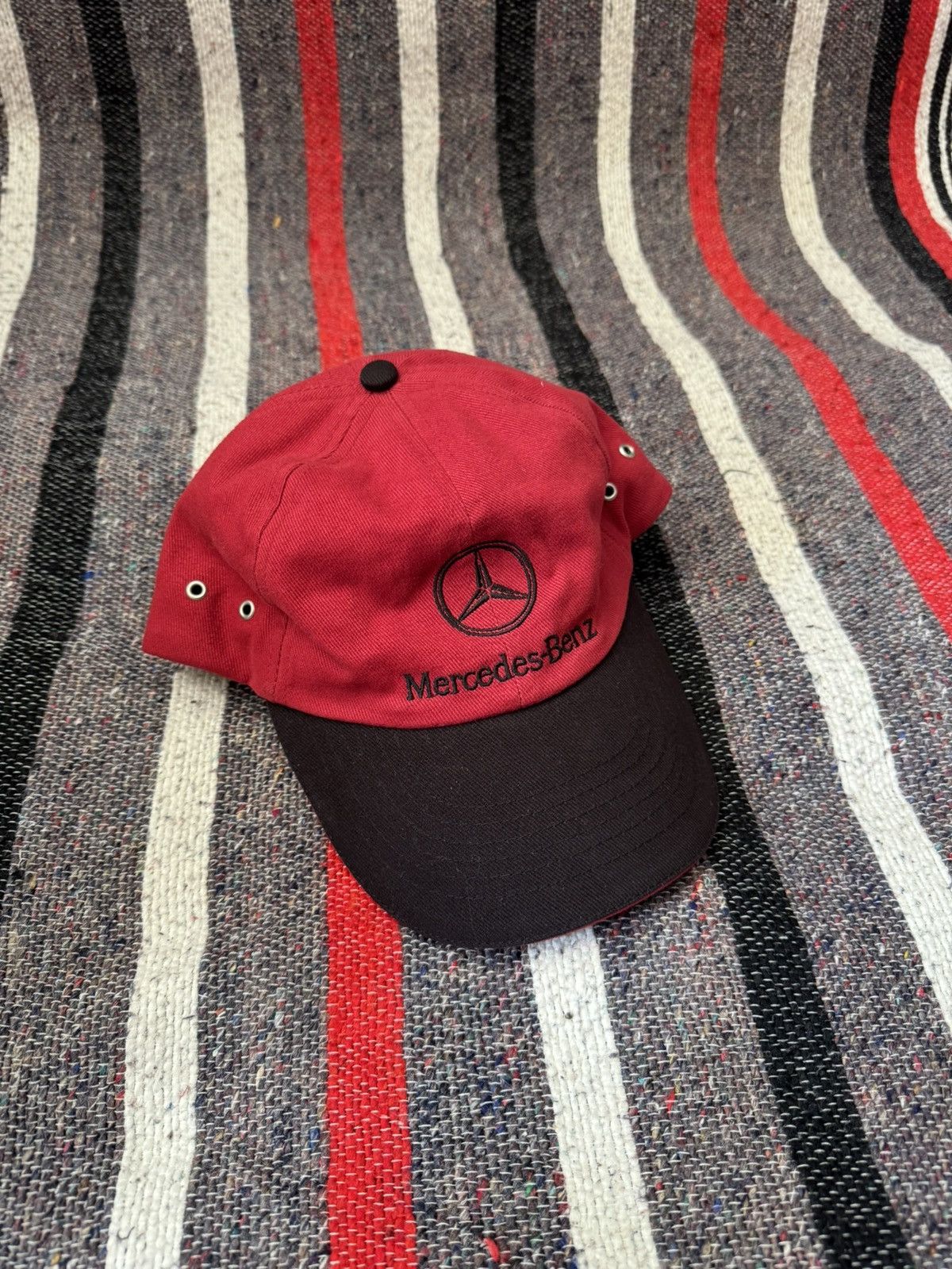 Mercedes-Benz Vintage 00’s Mercedes Benz y2k Racing Faded Hat Size ONE SIZE - 1 Thumbnail
