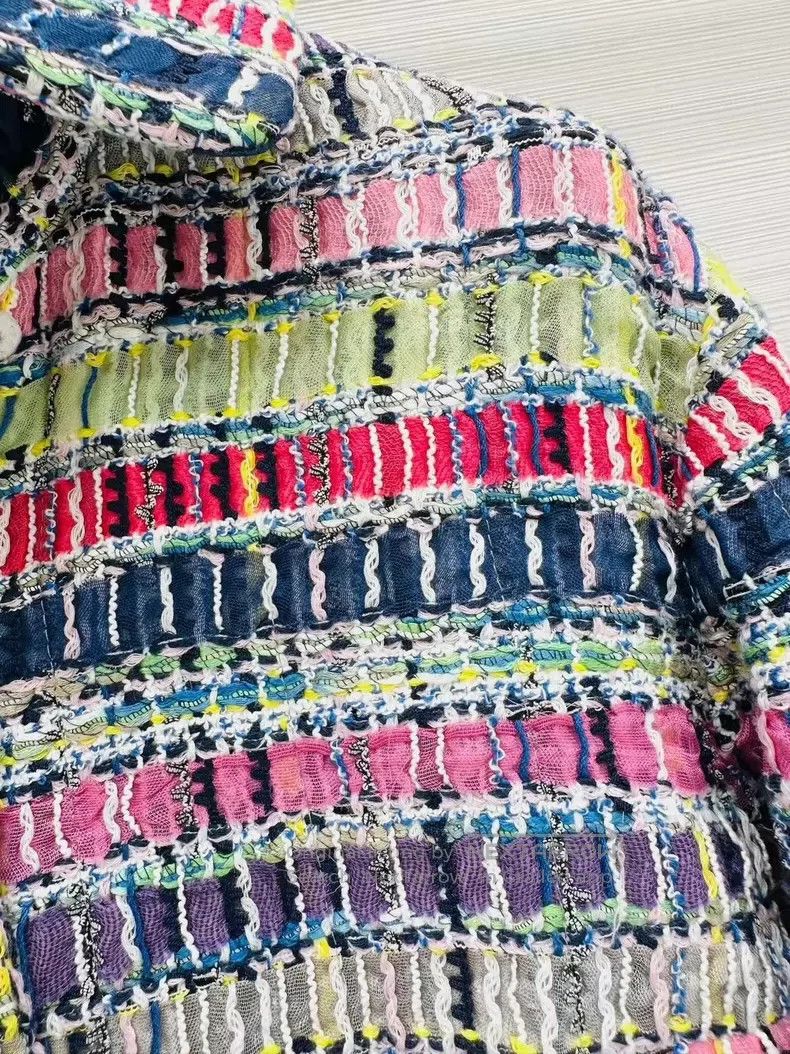 Chanel Chanel Colourful tweed knitted coat Size XS / US 0-2 / IT 36-38 - 5 Thumbnail