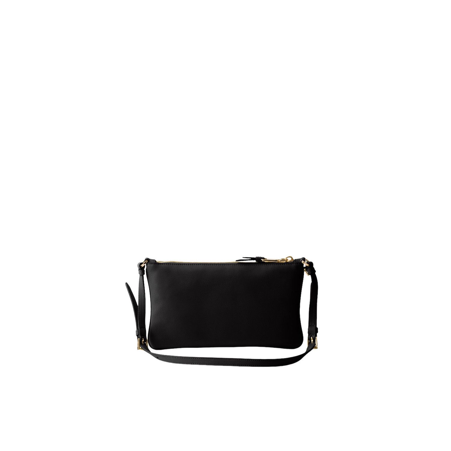 Prada PRADA $1950 Black Leather Pouch Bag New & Authentic Size ONE SIZE - 3 Thumbnail