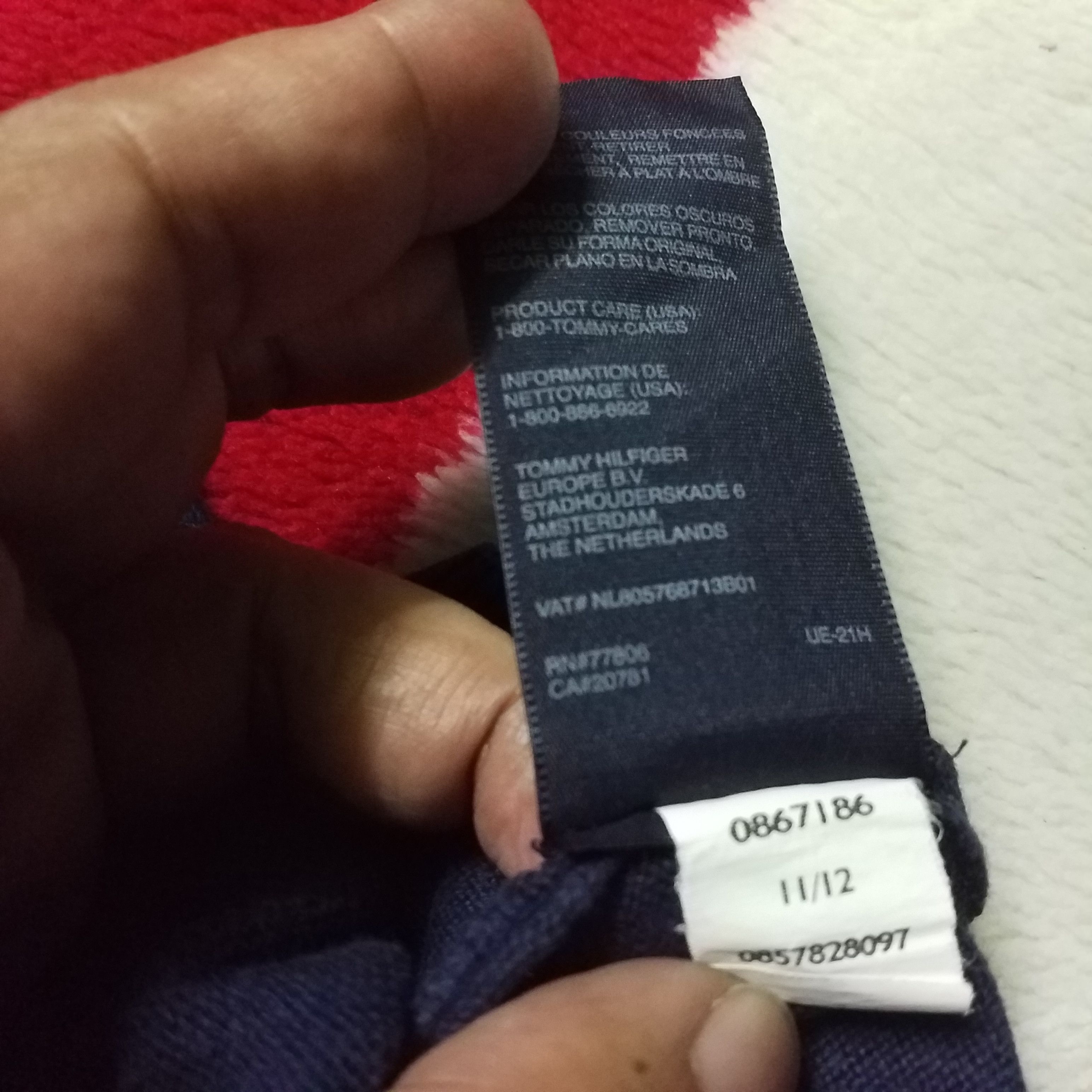 Tommy Hilfiger TOMMY HILFIGER PLAIN BLUE Size US XL / EU 56 / 4 - 7 Thumbnail