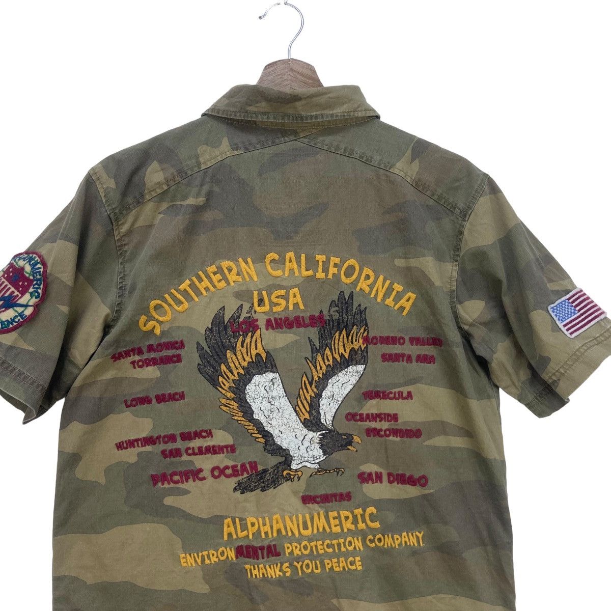 Alphanumeric Southern California USA Flag Eagle Logo Utility Shirt Size US S / EU 44-46 / 1 - 12 Thumbnail