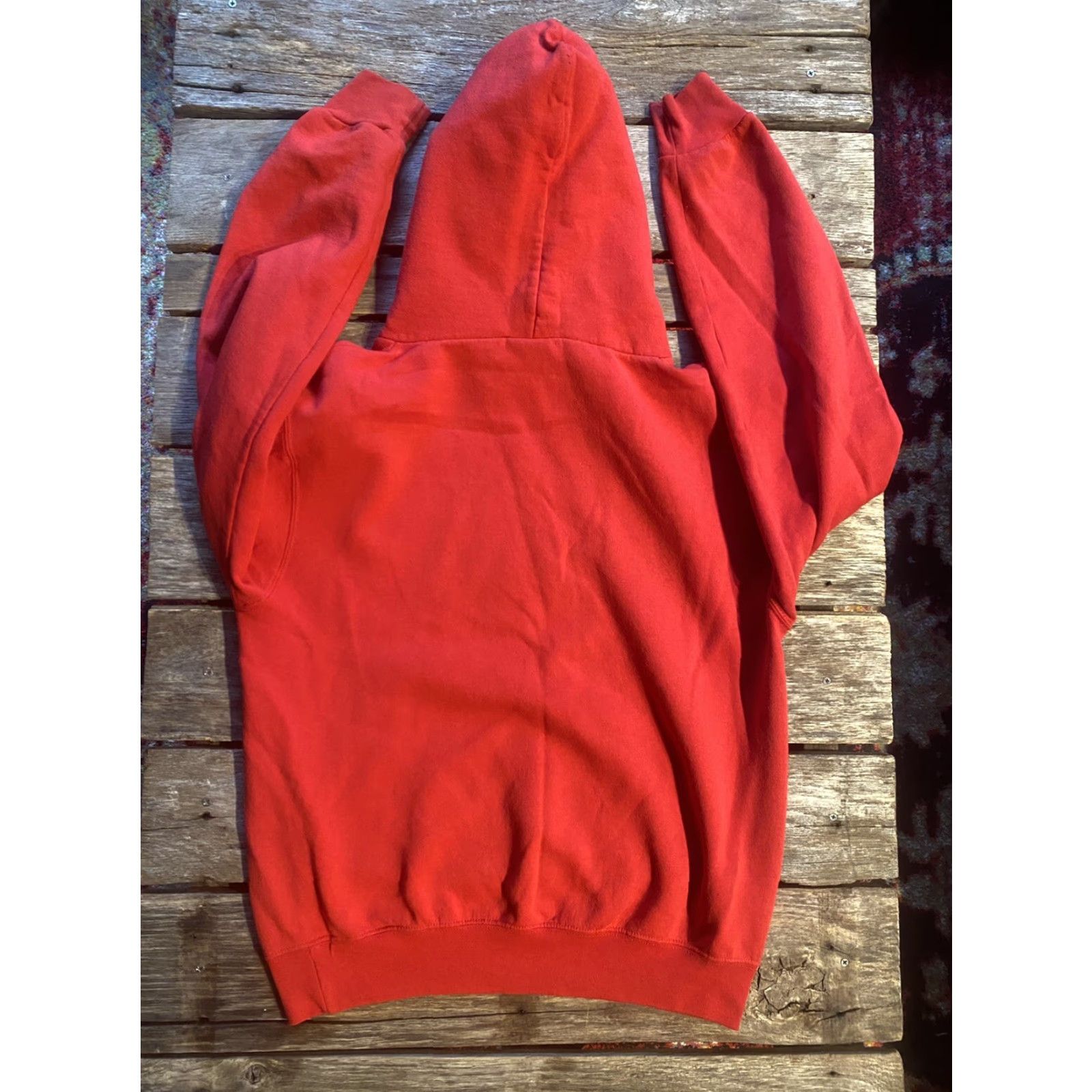Champion VINTAGE Kings College Red Champion Hoodie Sweatshirt Mens Small New York School Pullover Cotton Blend Size US S / EU 44-46 / 1 - 2 Thumbnail