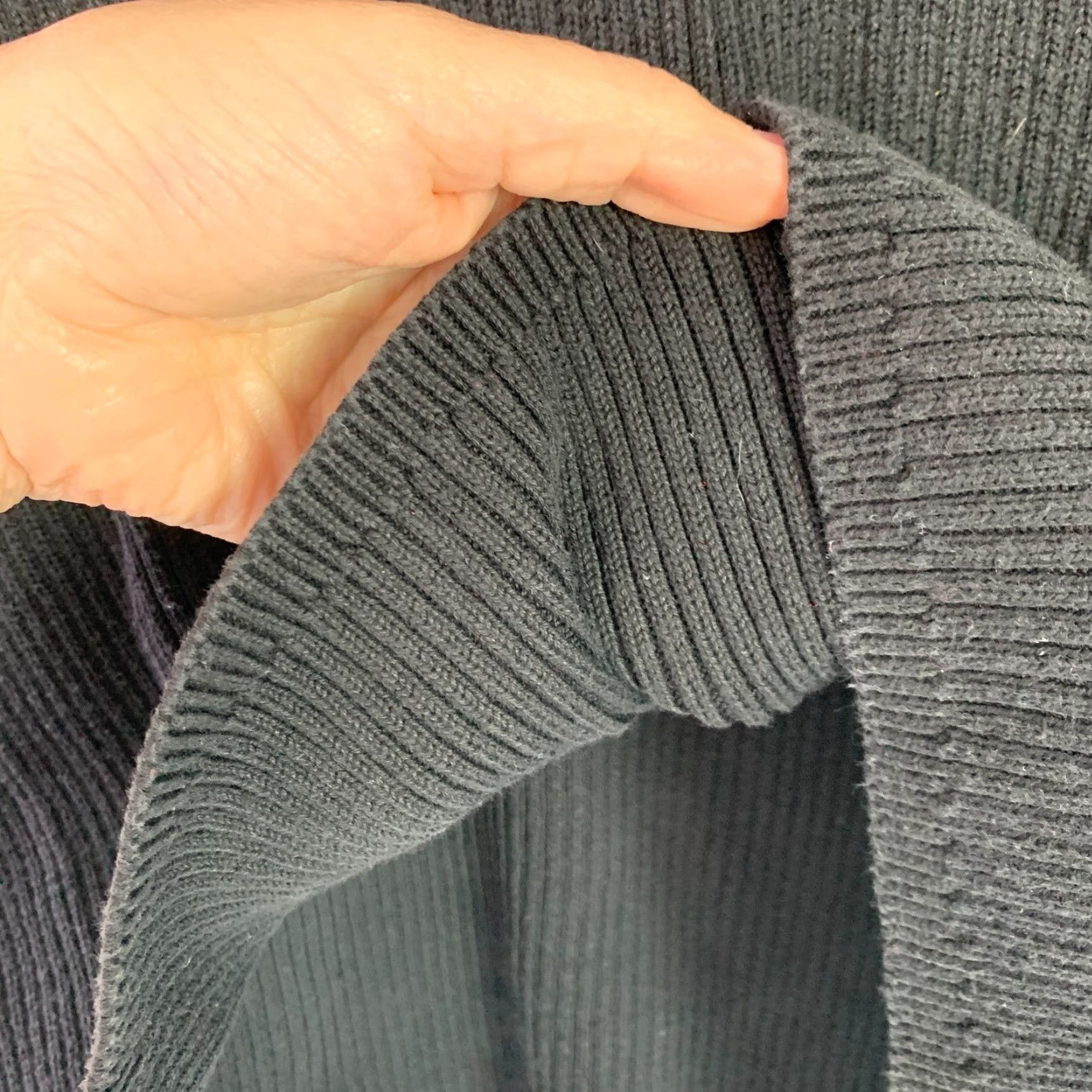Kenneth Cole Kenneth Cole Black Ribbed Polo Sweater Mens Medium Size US M / EU 48-50 / 2 - 4 Thumbnail
