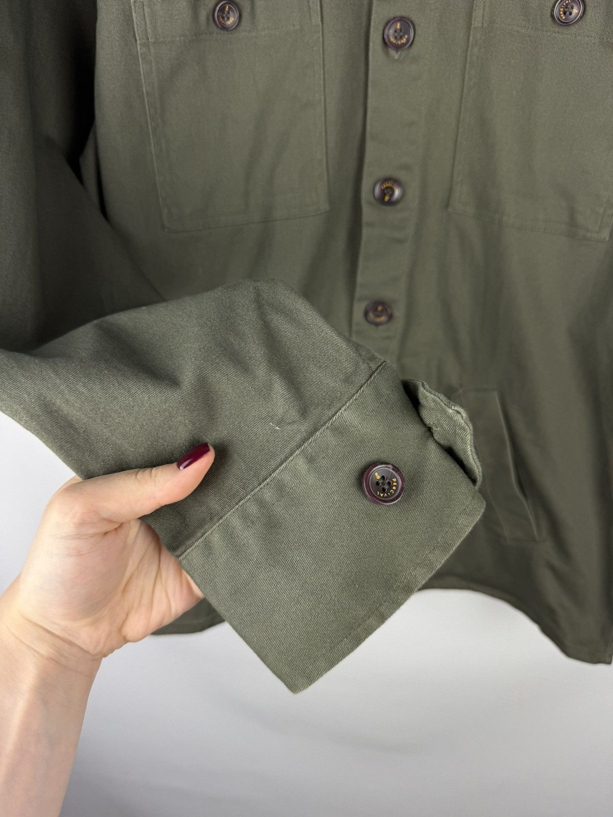 Percival Percival Men’s Military Style Overshirt Jacket Size M Size US M / EU 48-50 / 2 - 10 Thumbnail