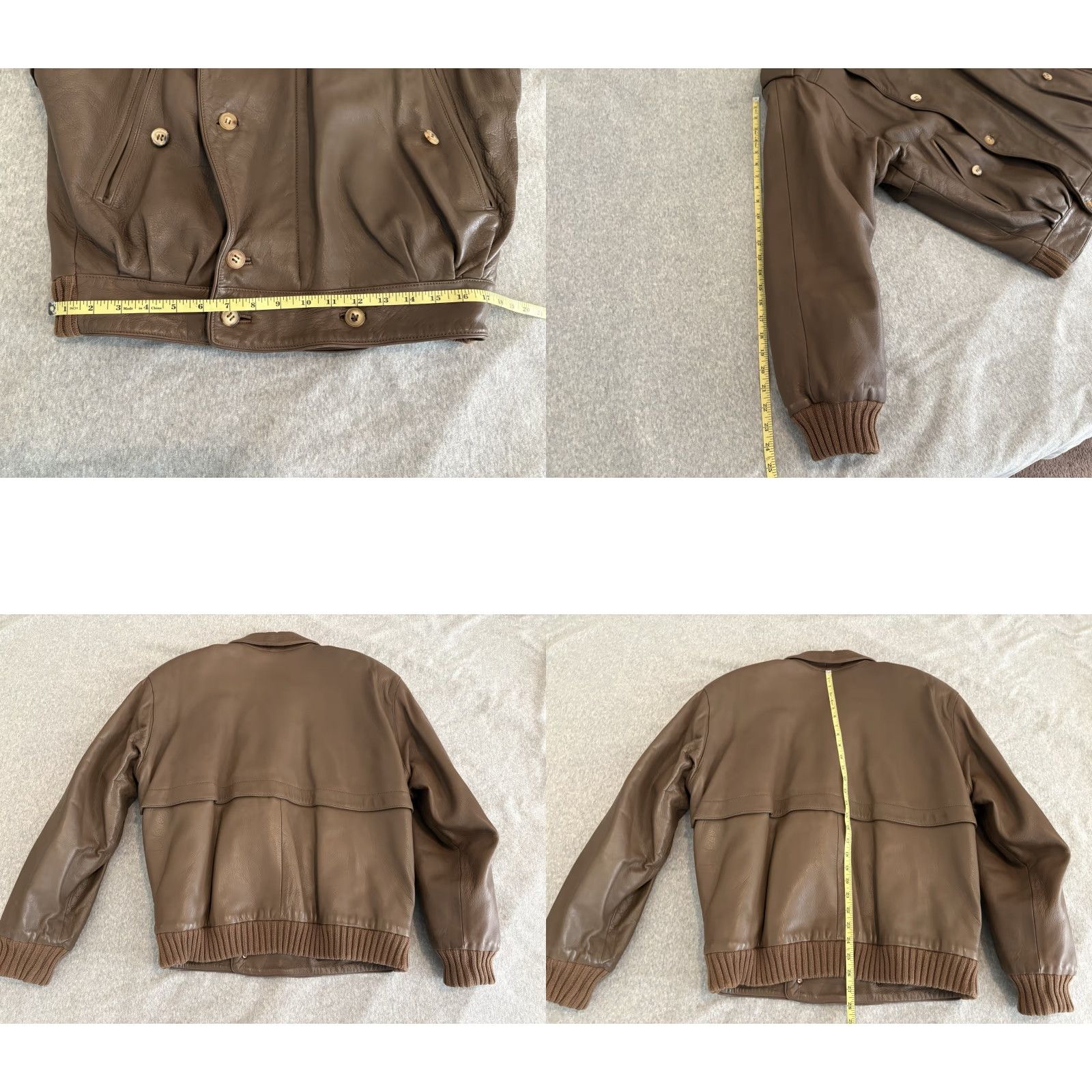 Loewe VINTAGE LOEWE Brown Leather Coat Jacket Mens 50 Brown Leather Jacket (Solid) Spain Size US M / EU 48-50 / 2 - 8 Thumbnail