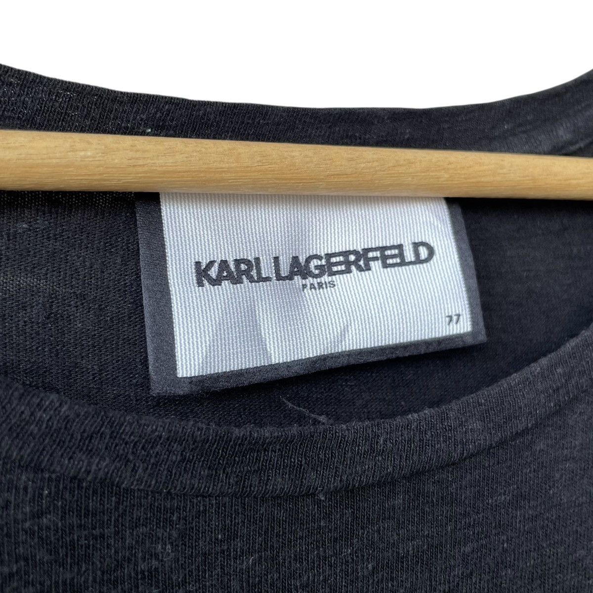 Karl Lagerfeld Karl Lagerfeld Paris Linen Rayon WMN Designer Tee Size M / US 6-8 / IT 42-44 - 6 Thumbnail
