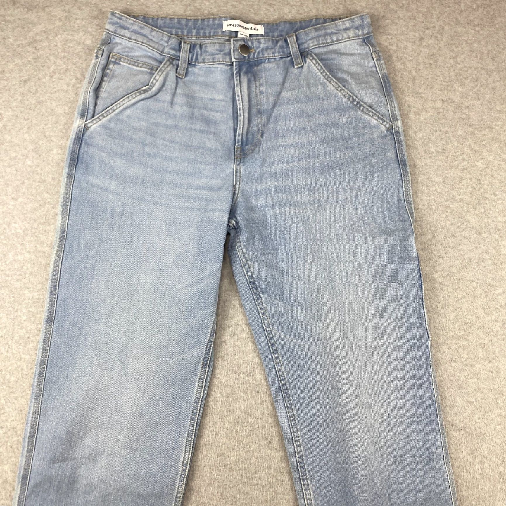 Essentials Amazon Jeans Mens 34X30 Blue Slim Straight 5-Pocket Denim Stretch Pockets Modern Regular Size US 34 / EU 50 - 3 Thumbnail