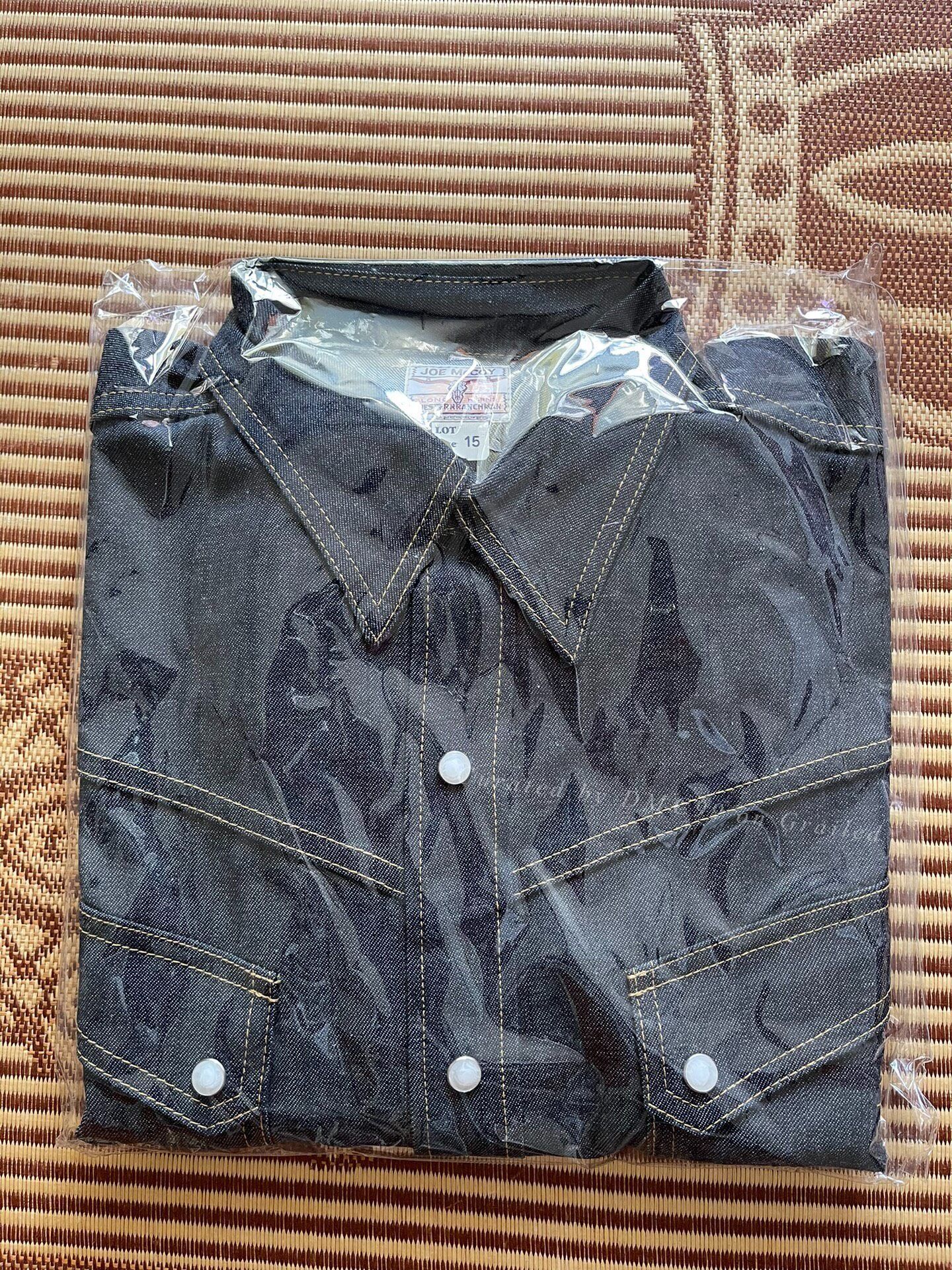 The Real McCoy's Joe McCoy Longhorn Western Denim Shirt Size US M / EU 48-50 / 2 - 1 Thumbnail