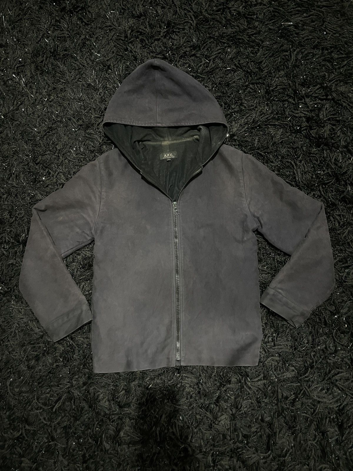 A.P.C. A.P.C. France Designer Chore Hooded workwear RiRi Zip Faded Size US S / EU 44-46 / 1 - 2 Thumbnail