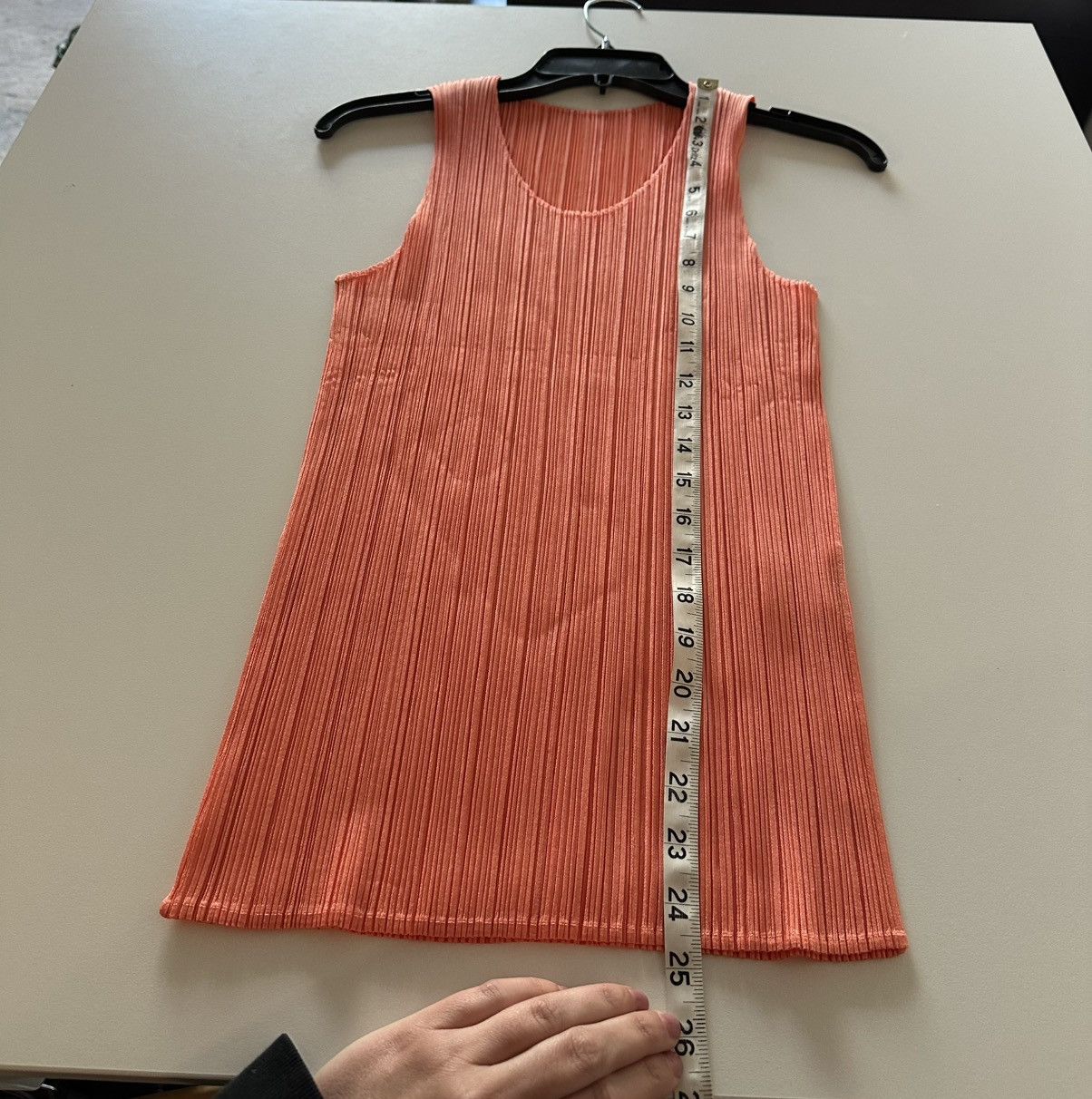 Pleats Please Issey Miyake Issey Miyake Pleats Please Sleeveless Coral Peach Pink Size ONE SIZE - 4 Thumbnail