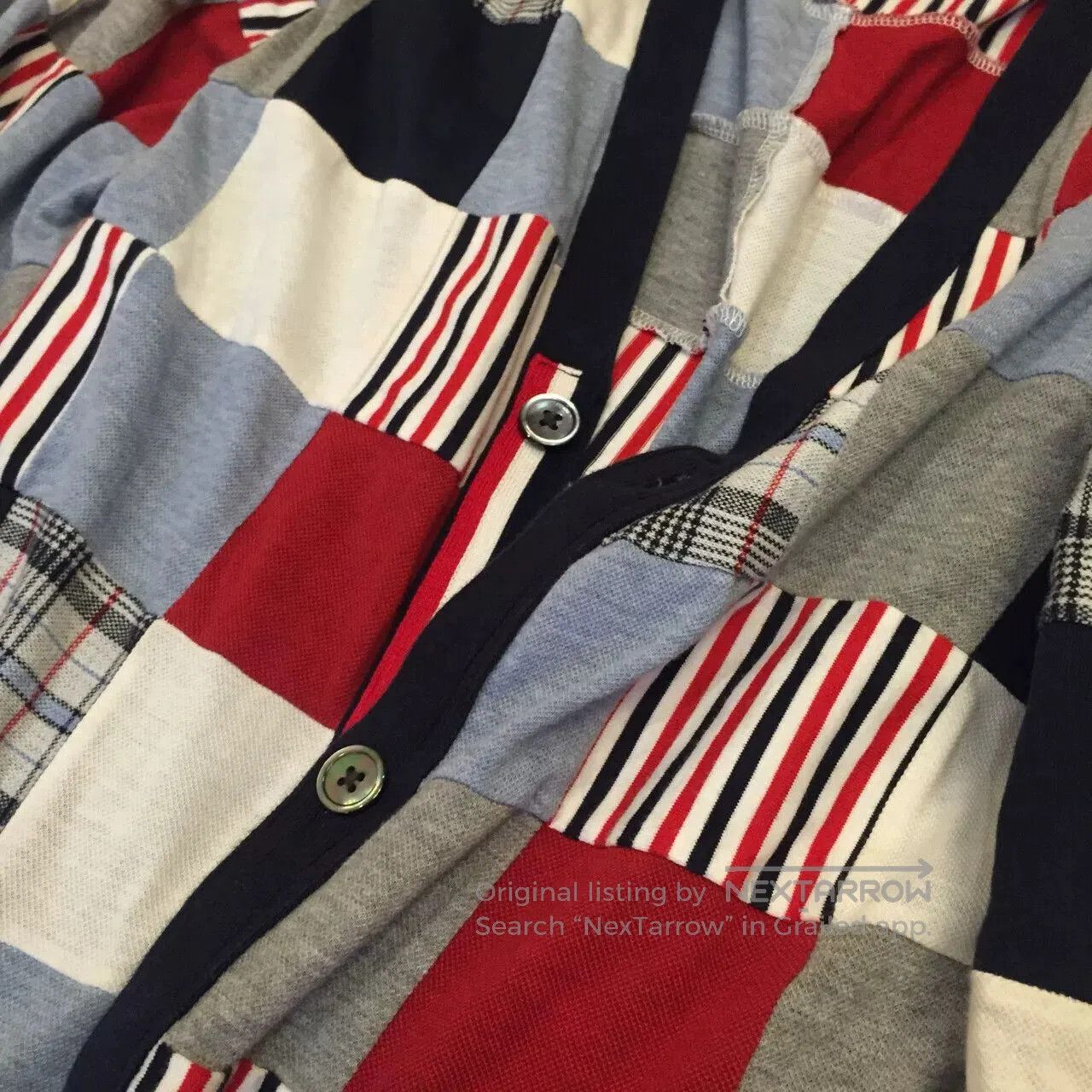 Thom Browne thom browne patchwork cardigan in good condition. Size US S / EU 44-46 / 1 - 2 Thumbnail
