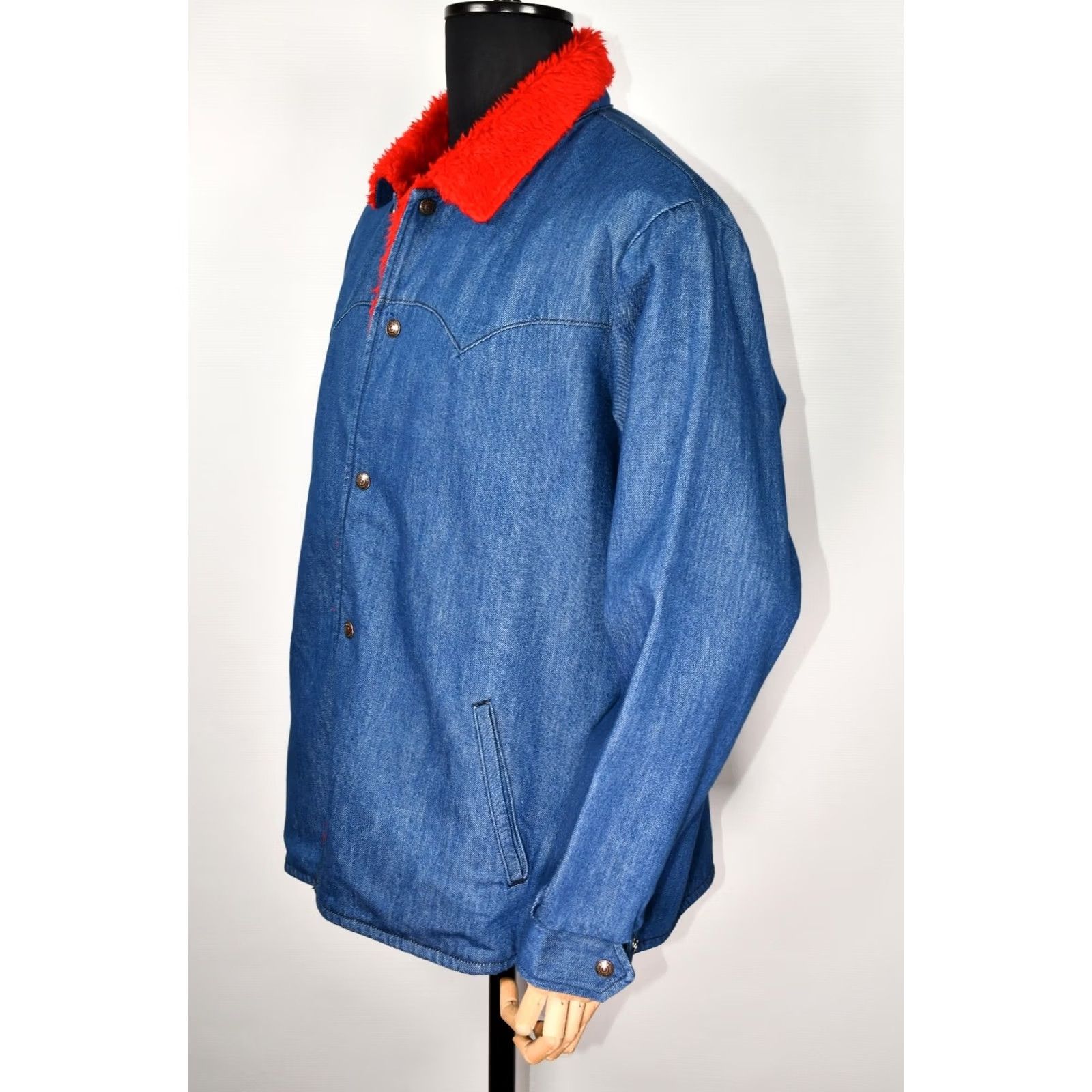 Levi's Levi’s Sherpa Car Jacket NO FUN LVC Vintage Clothing Archives Men’s Jacket L Blue 100% Cotton Size US L / EU 52-54 / 3 - 5 Thumbnail