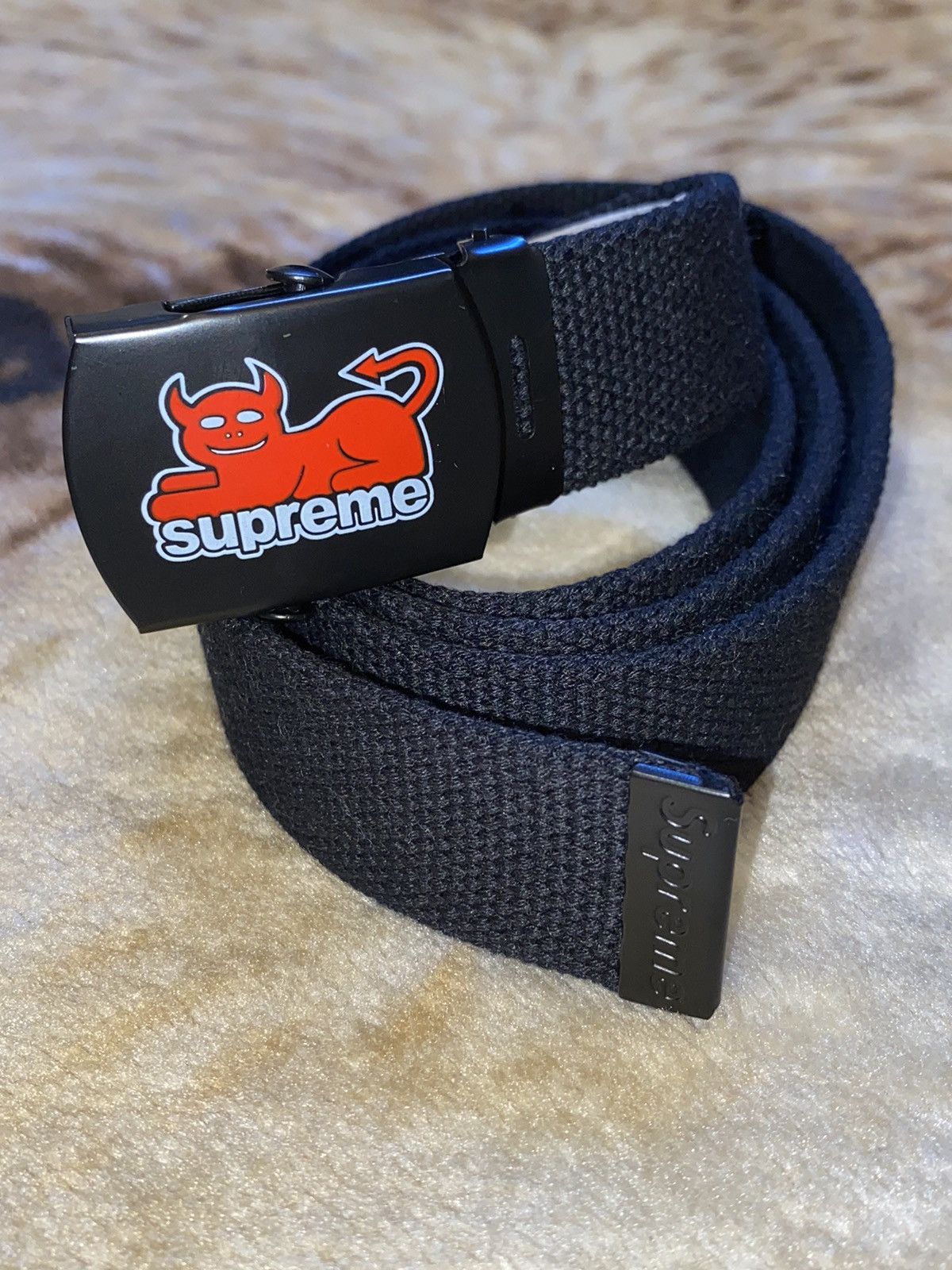 Supreme SS24 Supreme x Toy Machine Devil Cat Belt | Grailed