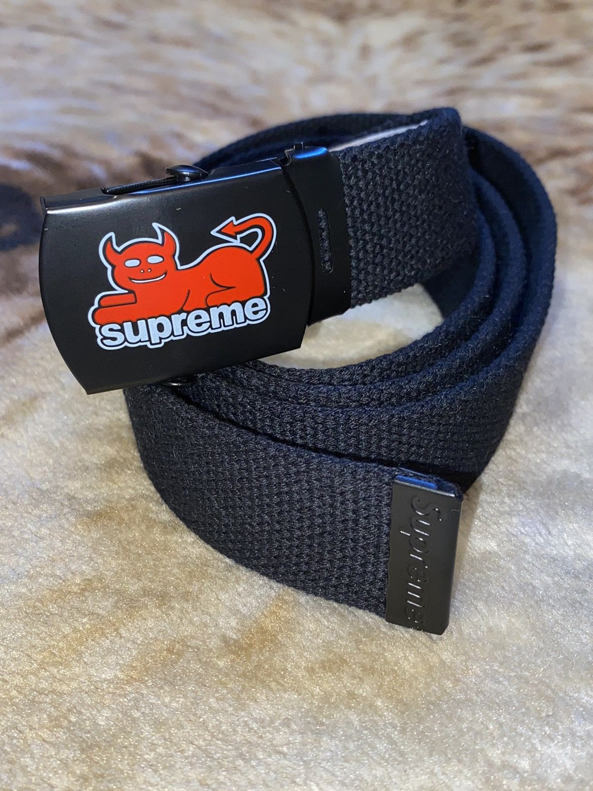 Supreme Supreme Toy Machine Webbing Belt in Leopard | Grailed