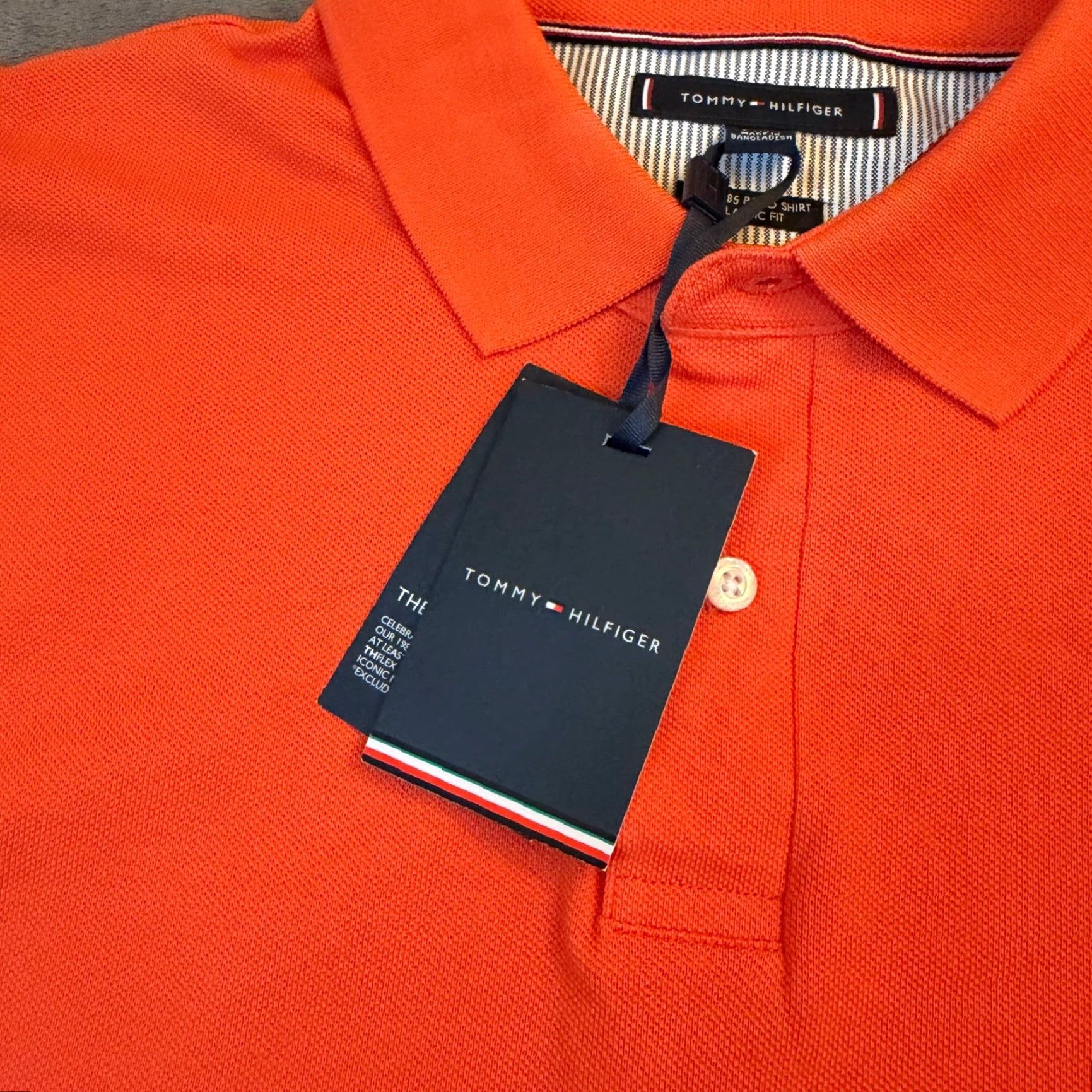 Tommy Hilfiger Tommy Hilfiger Polo Shirt Mens XL Orange Classic Fit Logo NWT Size US XL / EU 56 / 4 - 5 Thumbnail