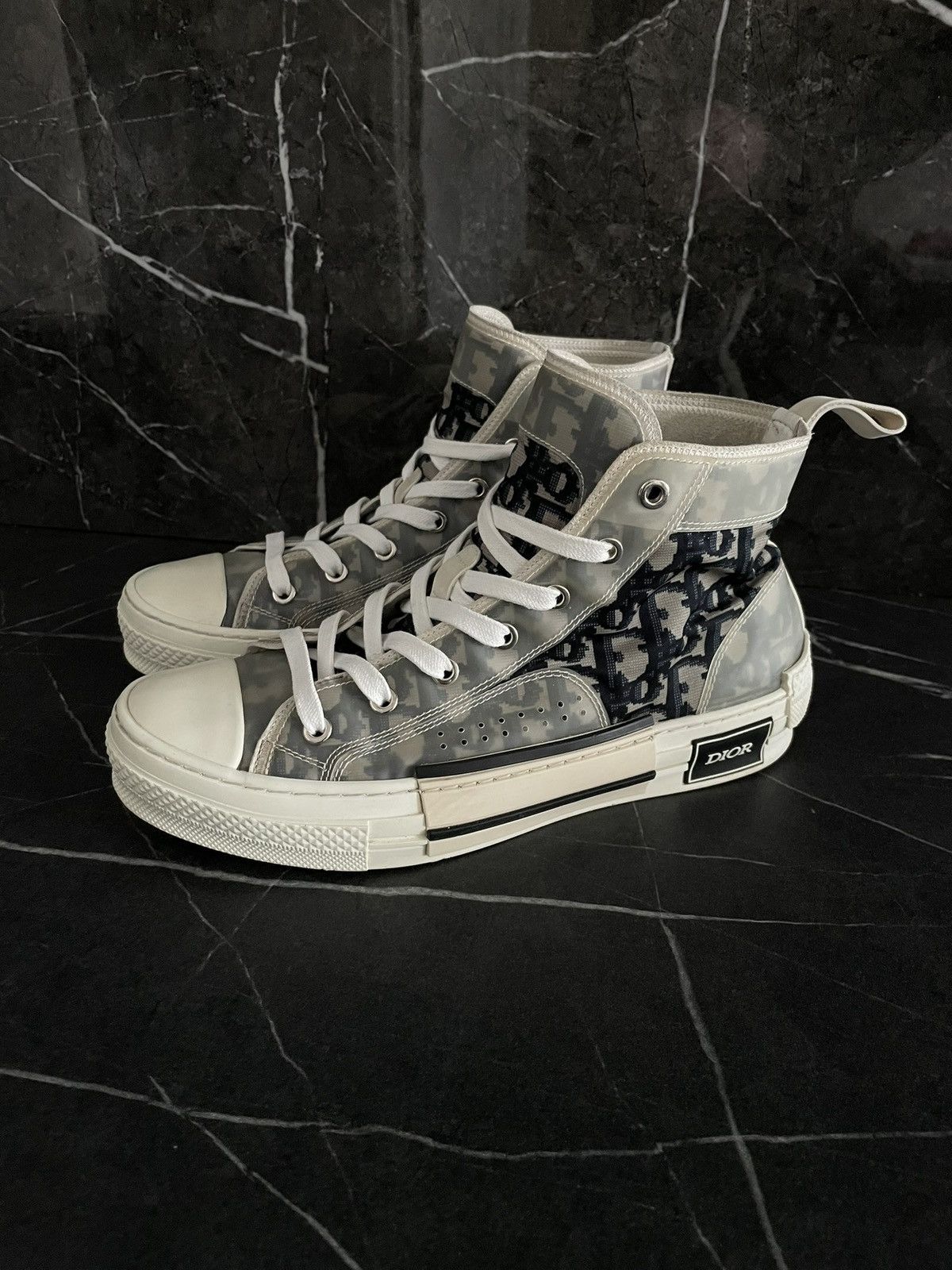 Dior Dior B23 Oblique Technical Canvas High Top Sneakers Size US 9 / IT 39 - 1 Thumbnail