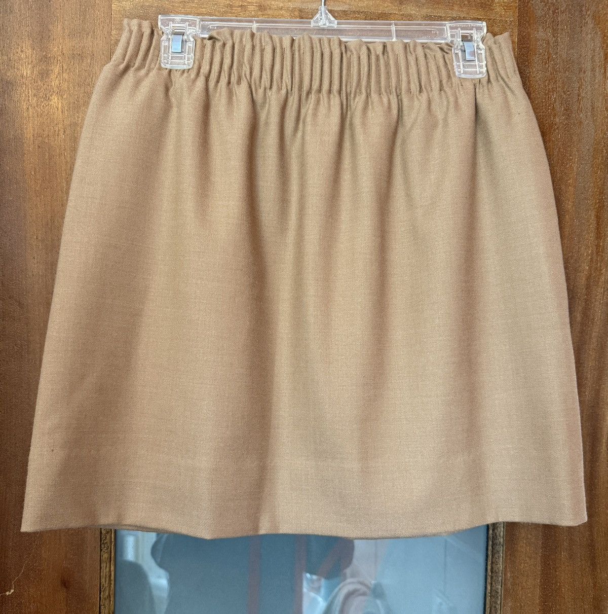J.Crew J.Crew Women Beige Wool Blend Sidewalk Pull On Mini Skirt Size 27" / US 4 / IT 40 - 1 Thumbnail
