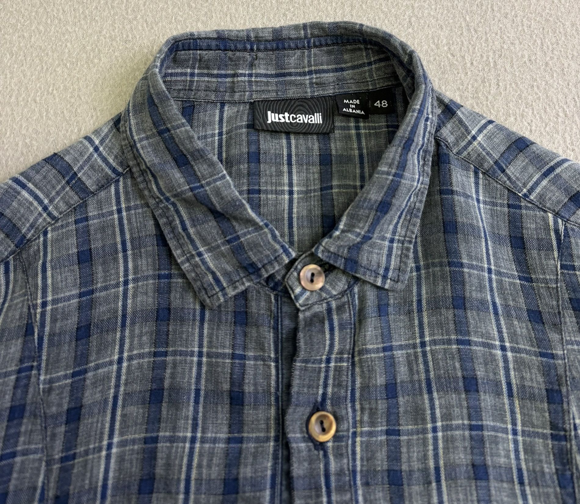 Just Cavalli Just Cavalli 100% Linen Shirt Size 48 Size US M / EU 48-50 / 2 - 10 Thumbnail
