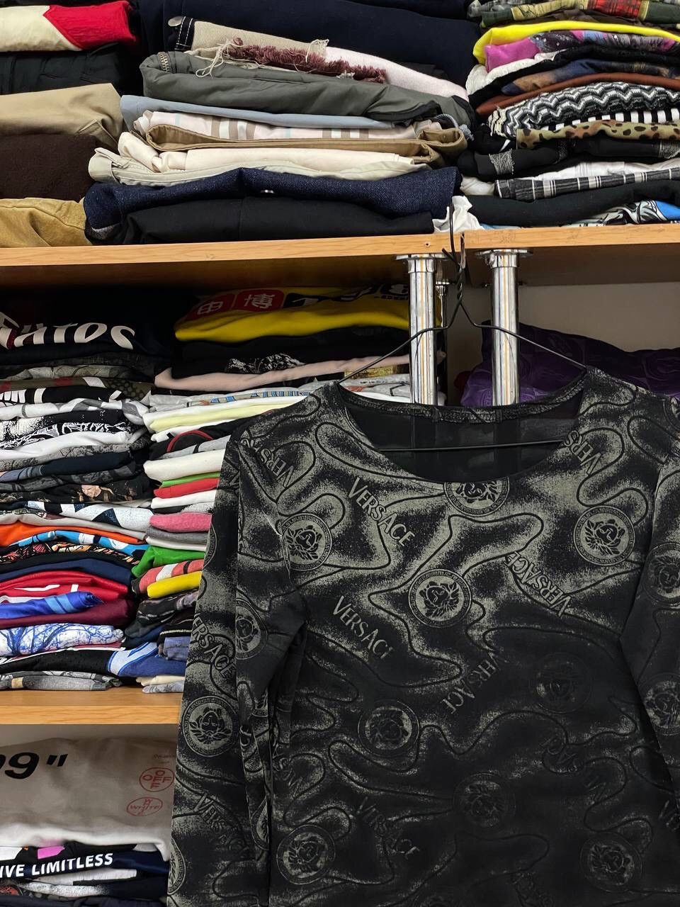 Vintage Vintage Versace avant garde Y2K Monogram long sleeve Size M / US 6-8 / IT 42-44 - 4 Thumbnail