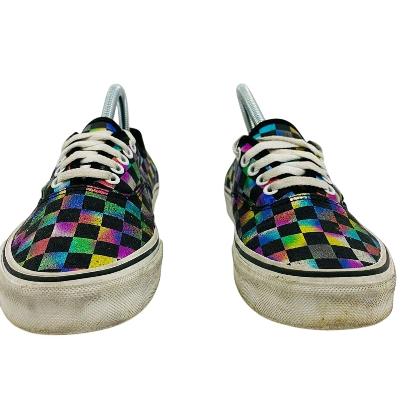 Vans Vans Iridescent Black Checkerboard Skate M 7 W 8.5 Size US 8.5 / IT 38.5 - 2 Thumbnail