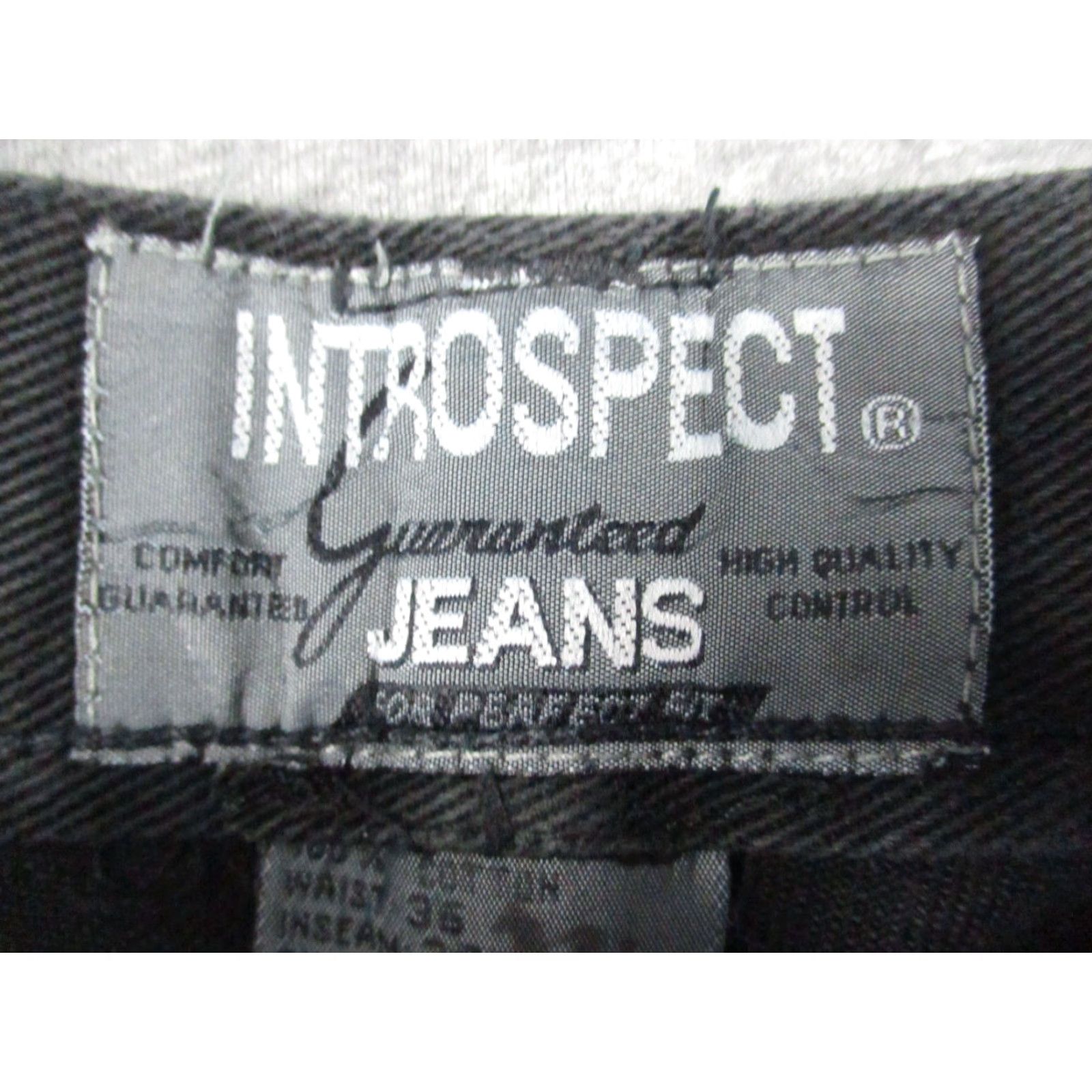 Vintage VINTAGE Introspect Jeans 36x34 Black 80s Mens Size US 36 / EU 52 - 7 Thumbnail