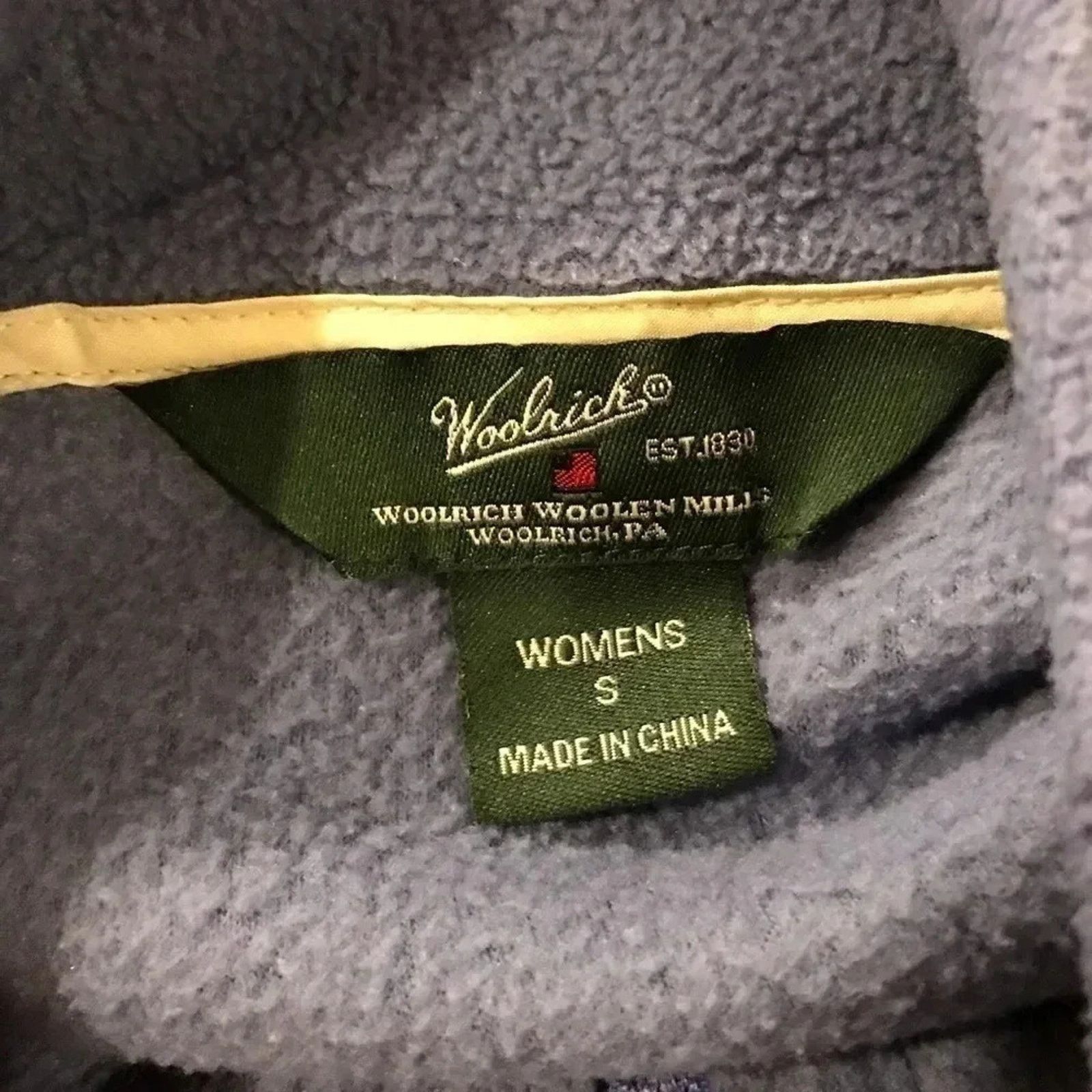 Woolrich Woolen Mills Woolrich Vest Purple Fleece Zip Up Women’s Size Small Size S / US 4 / IT 40 - 5 Thumbnail
