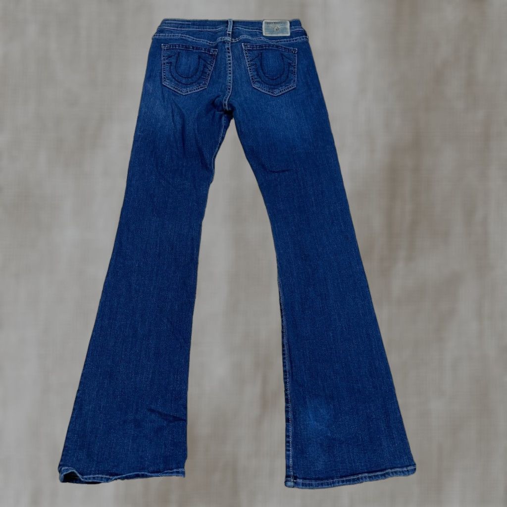 True Religion True Religion Jeans Women 30 Becca Boot Cut Dark Wash Mid Rise Made In USA Size 30" / US 8 / IT 44 - 1 Thumbnail