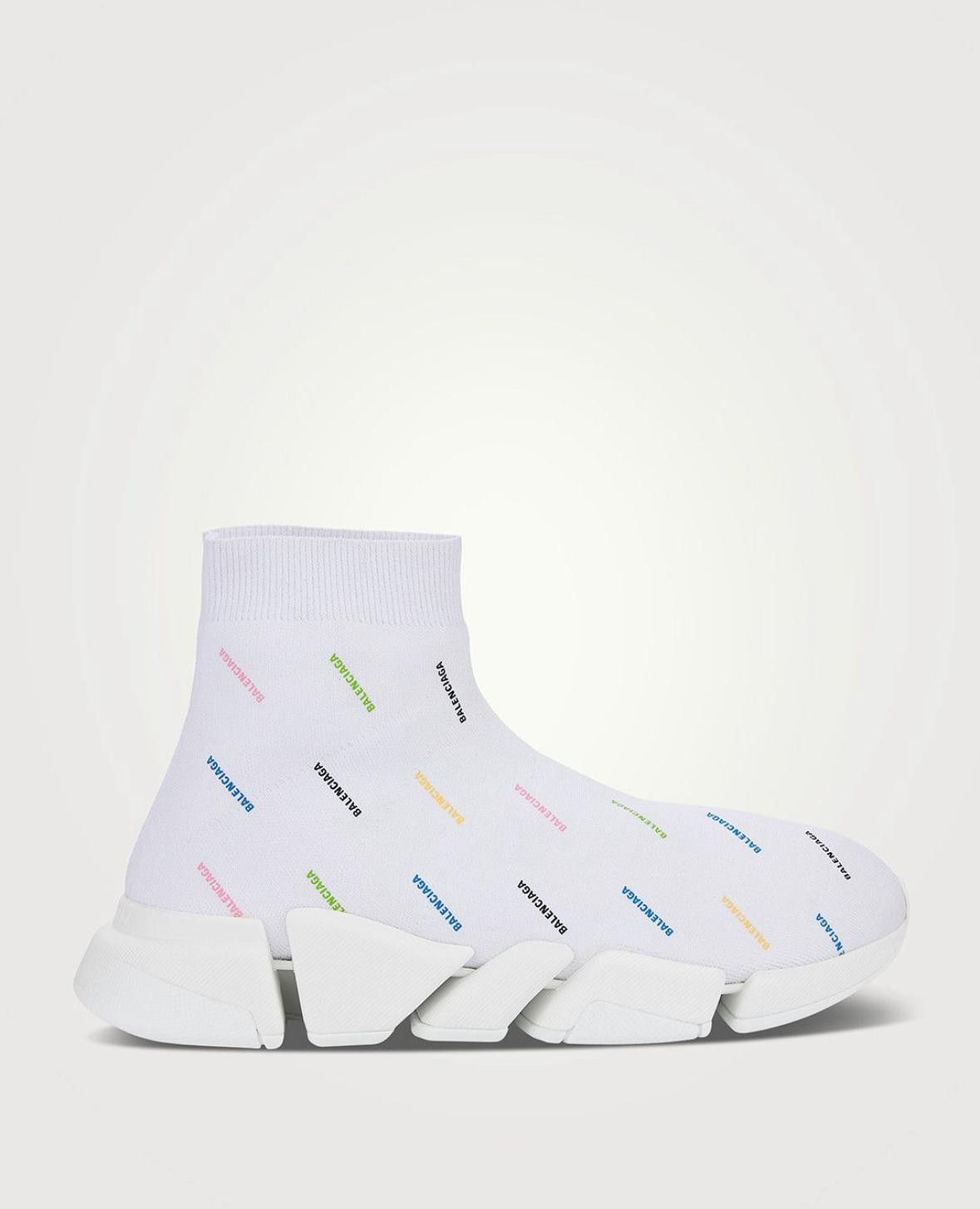 Balenciaga o1mt1gz0924 Speed 2.0 Allover Logo Recycled Knit Sneaker Size US 6 / IT 36 - 1 Preview