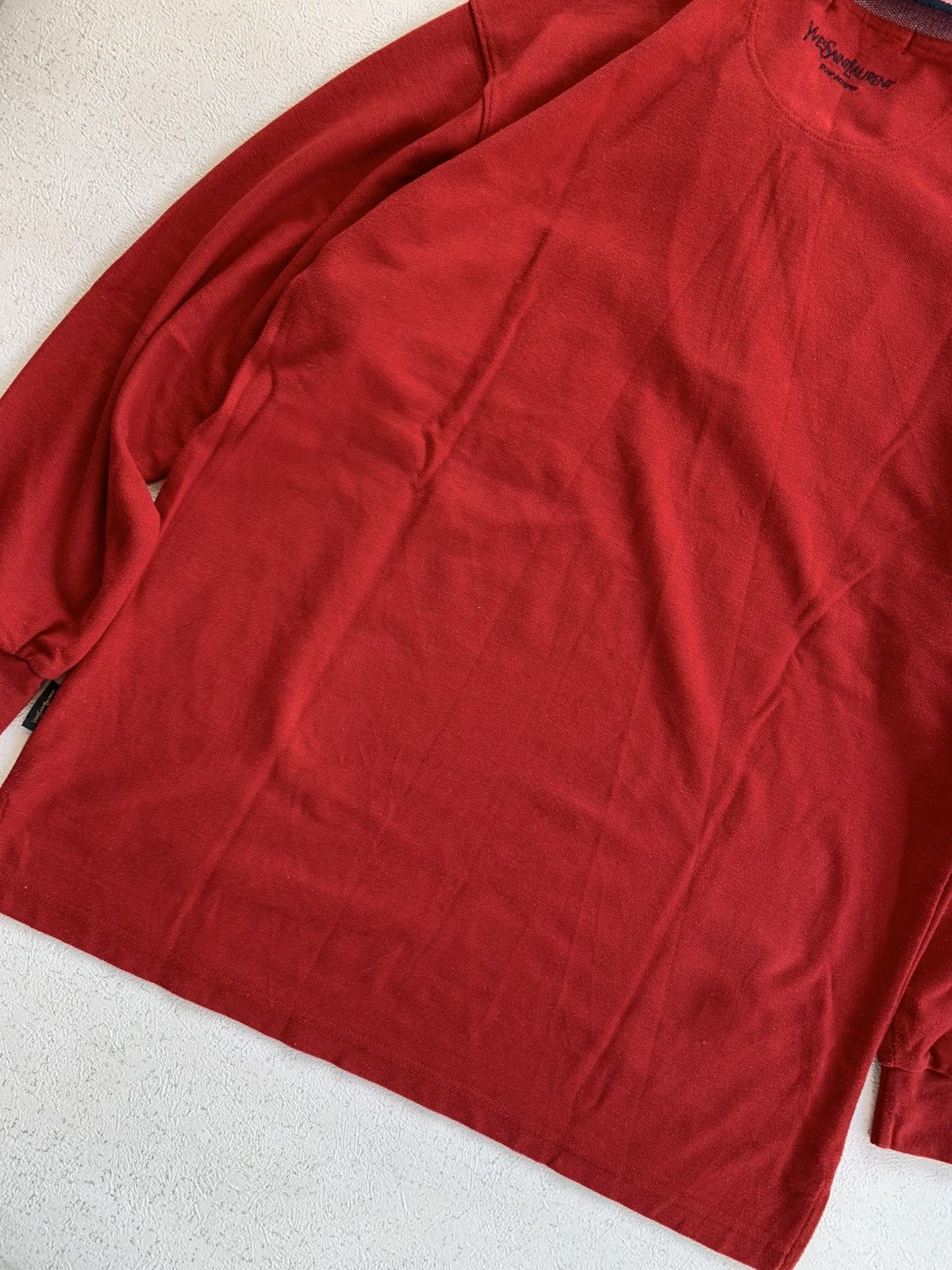 Yves Saint Laurent Yves Saint Lauren Pour Homme Red Longsleeve Shirt Size US L / EU 52-54 / 3 - 17 Thumbnail