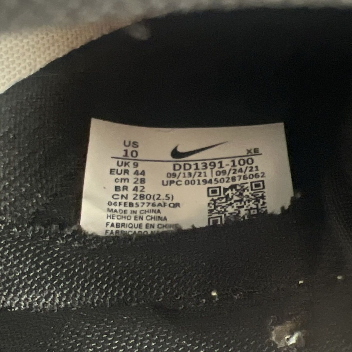 Nike Nike dunk low black white Size US 10 / EU 43 - 8 Thumbnail