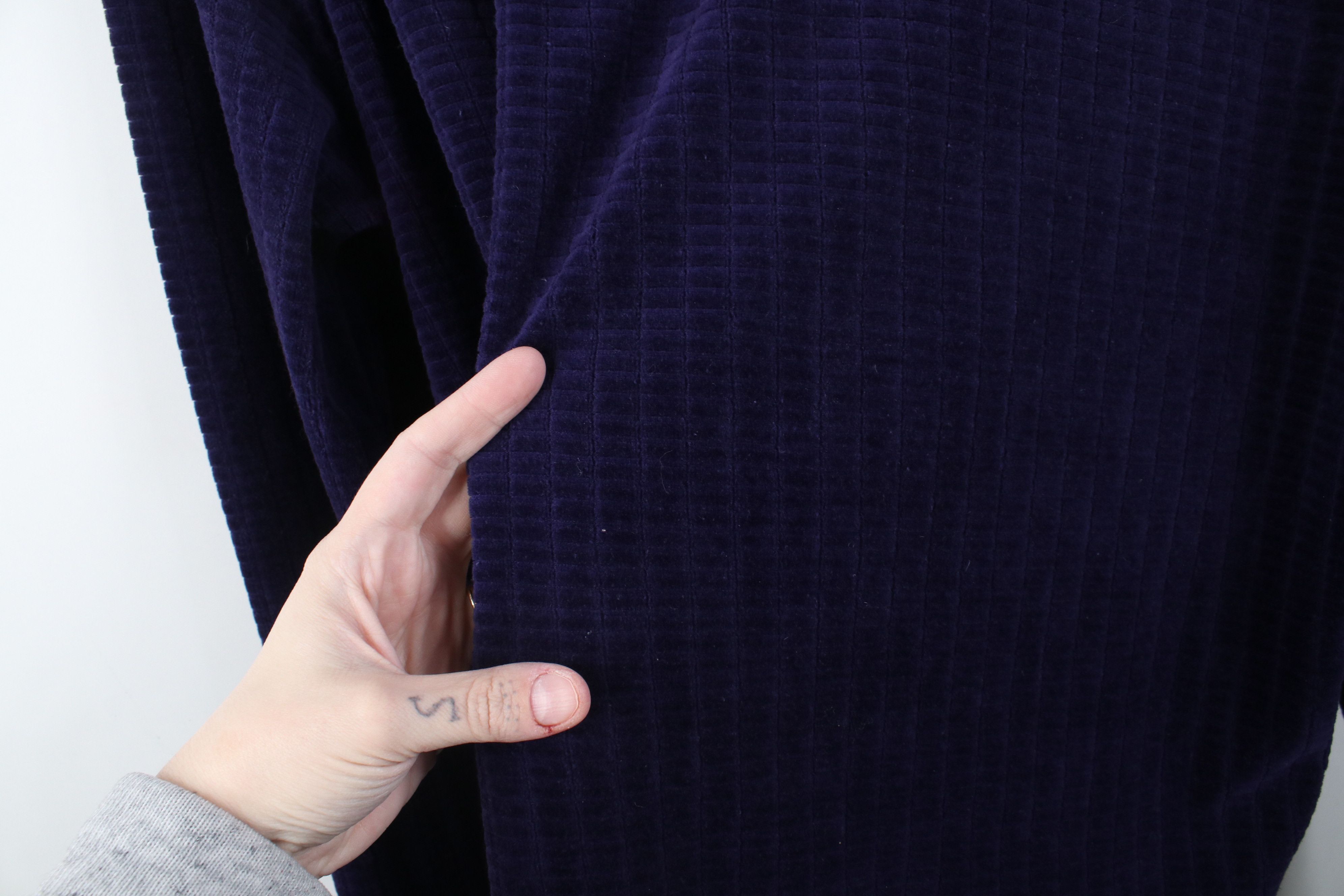 Vintage Vintage 90s Y2K Streetwear Velour 1/4 Zip Long Sleeve Polo Size US M / EU 48-50 / 2 - 8 Thumbnail