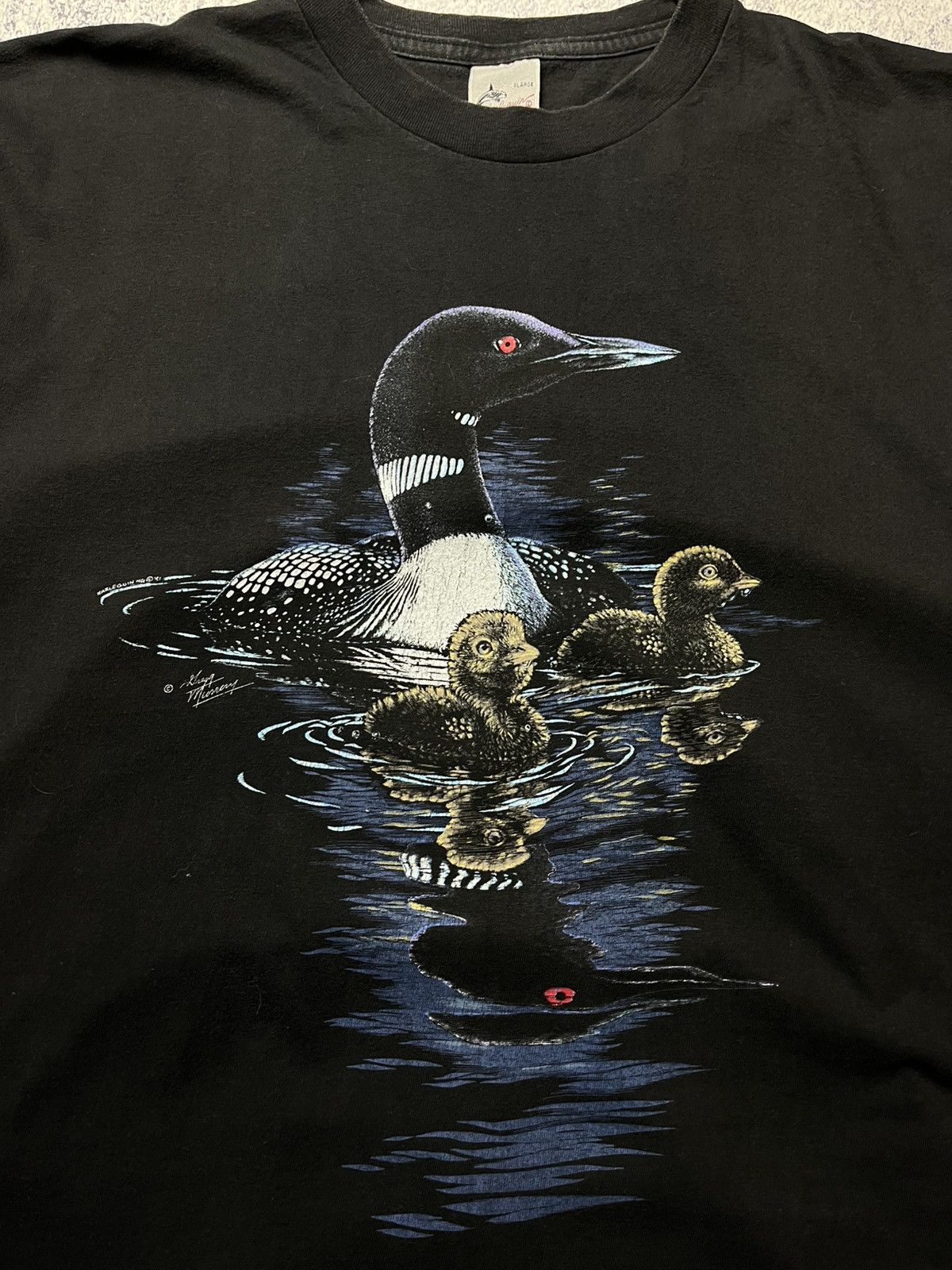Other Vintage Harlequin Nature Graphics 1990 T Shirt Size US XL / EU 56 / 4 - 7 Thumbnail