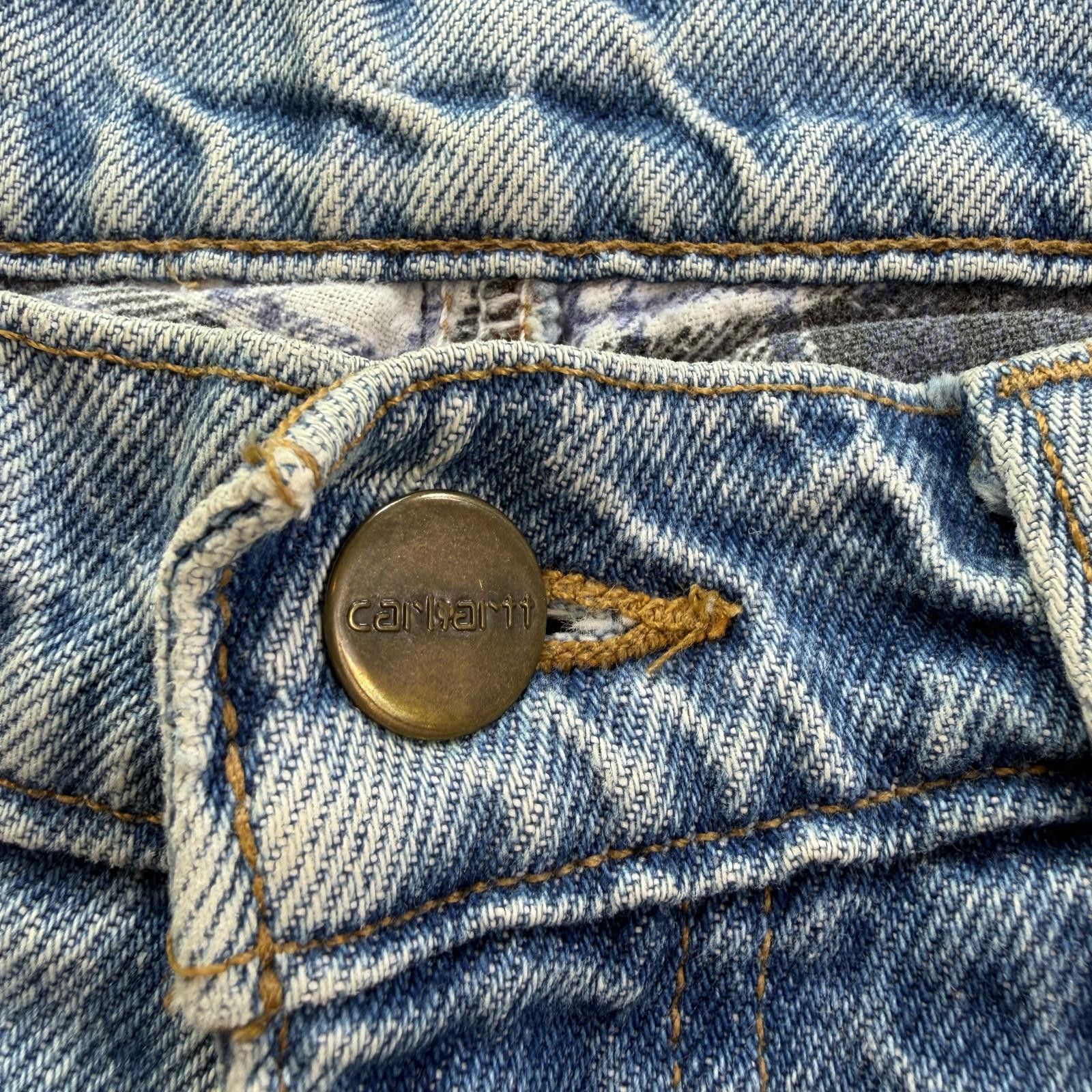 Carhartt Vintage Carhartt Flannel Lined Denim Jeans 30x31 Relaxed Fit Size US 30 / EU 46 - 7 Thumbnail