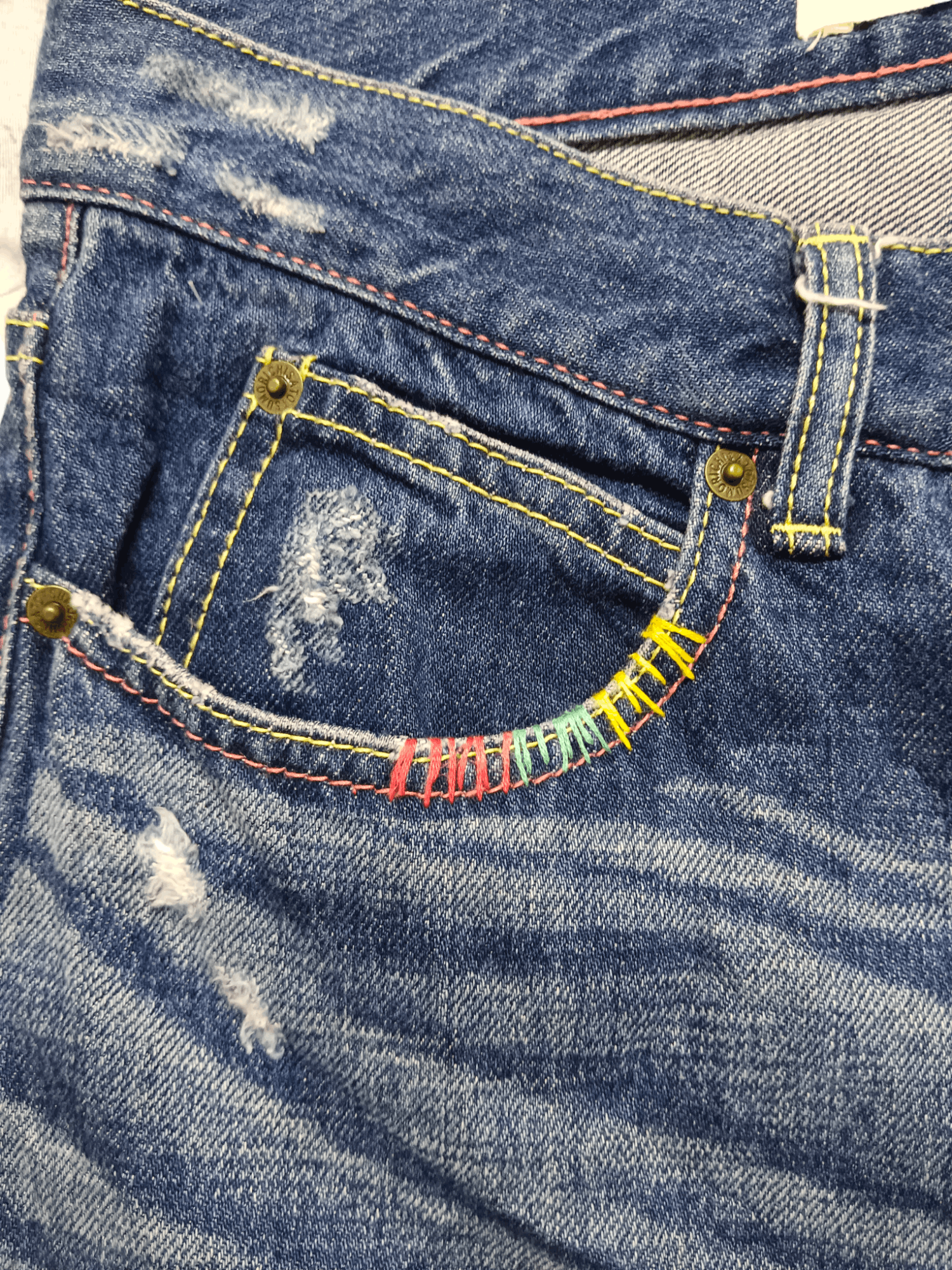 Tsumori Chisato Tsumori Chisato Embroidery Cropped Denim Size 31" - 6 Thumbnail