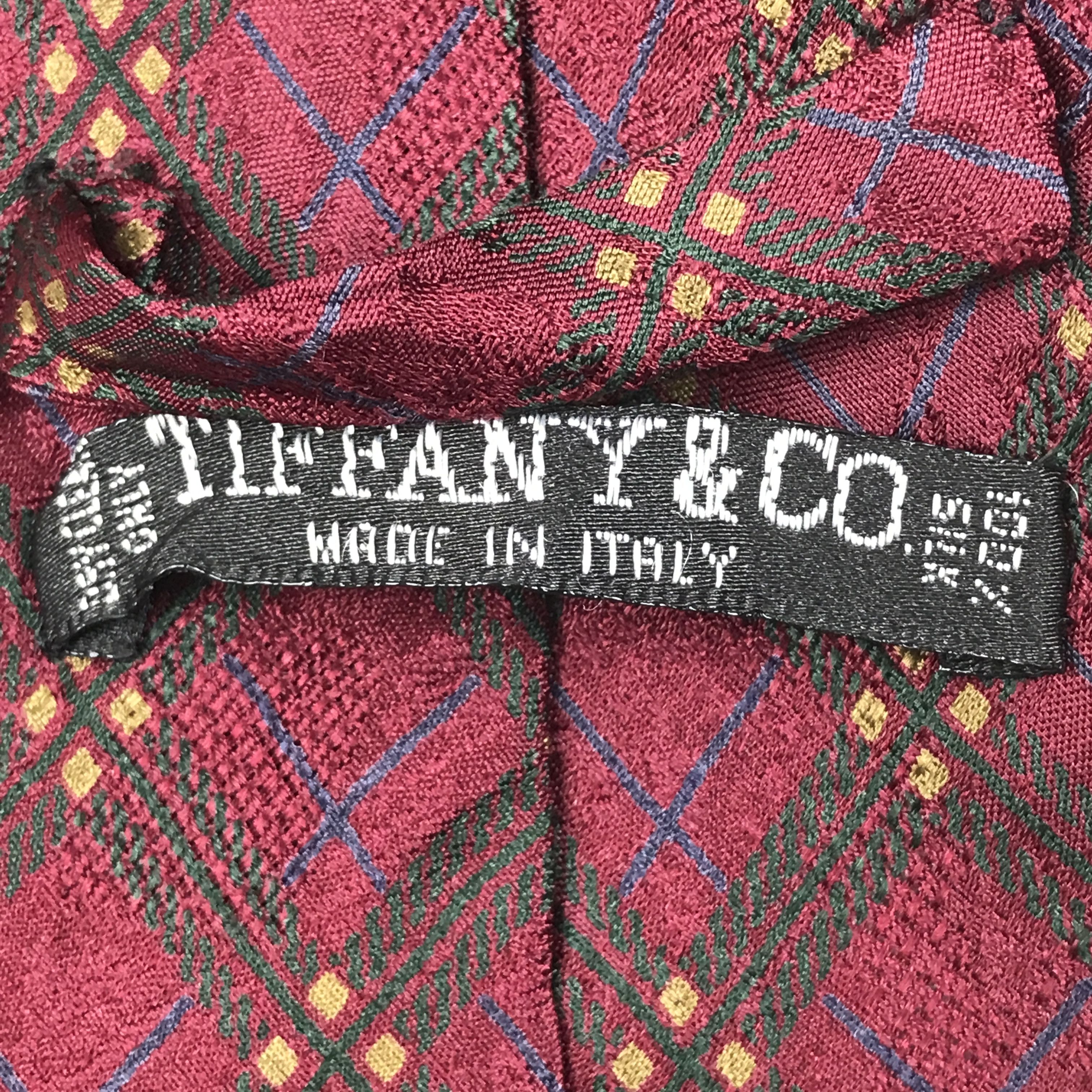 Tiffany & Co. × Vintage Vintage Tiffany & Co Silk Necktie Size ONE SIZE - 6 Thumbnail